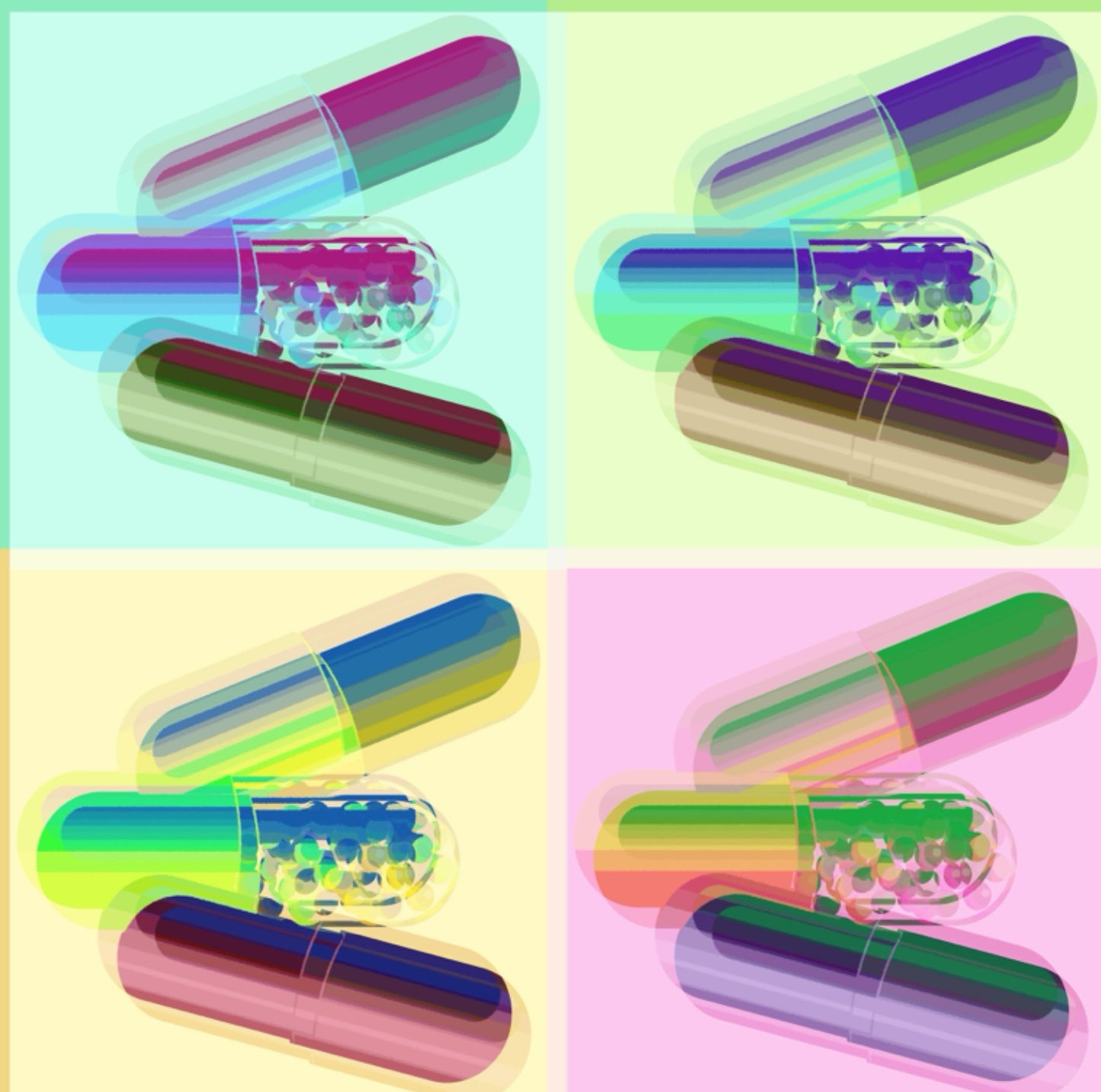 Ode To Hurst Neon Acrylic Vanity Tray 12.25X7.75