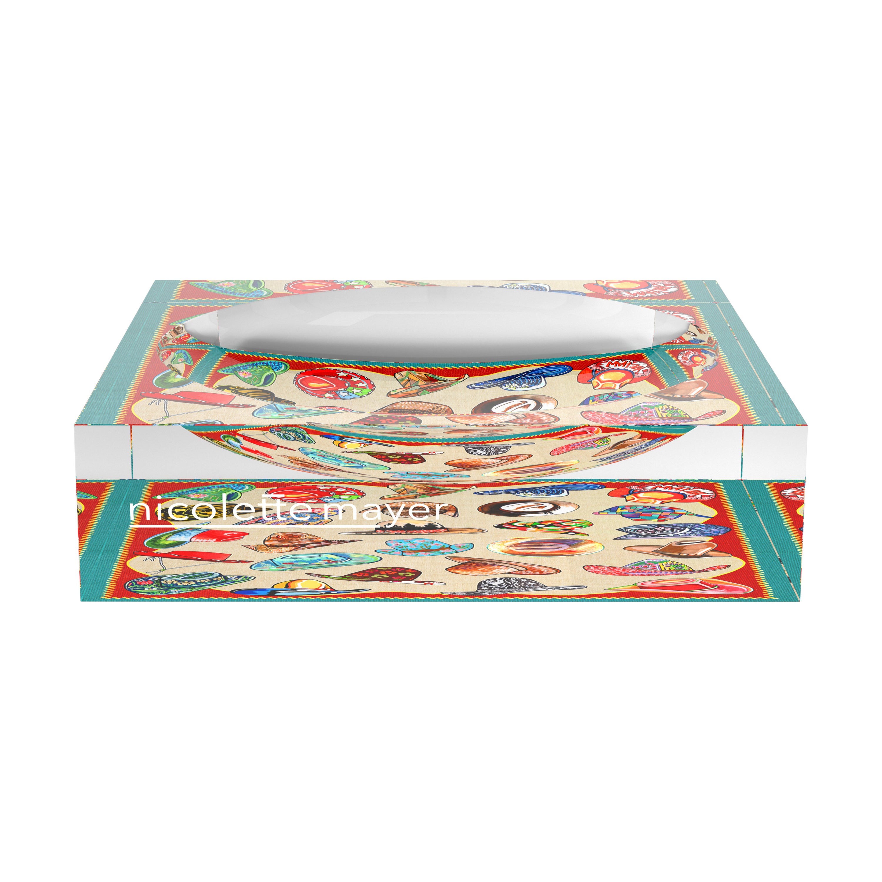 Gallon Hat XOXO Acrylic Candy Catchall Dish - nicolettemayer.com
