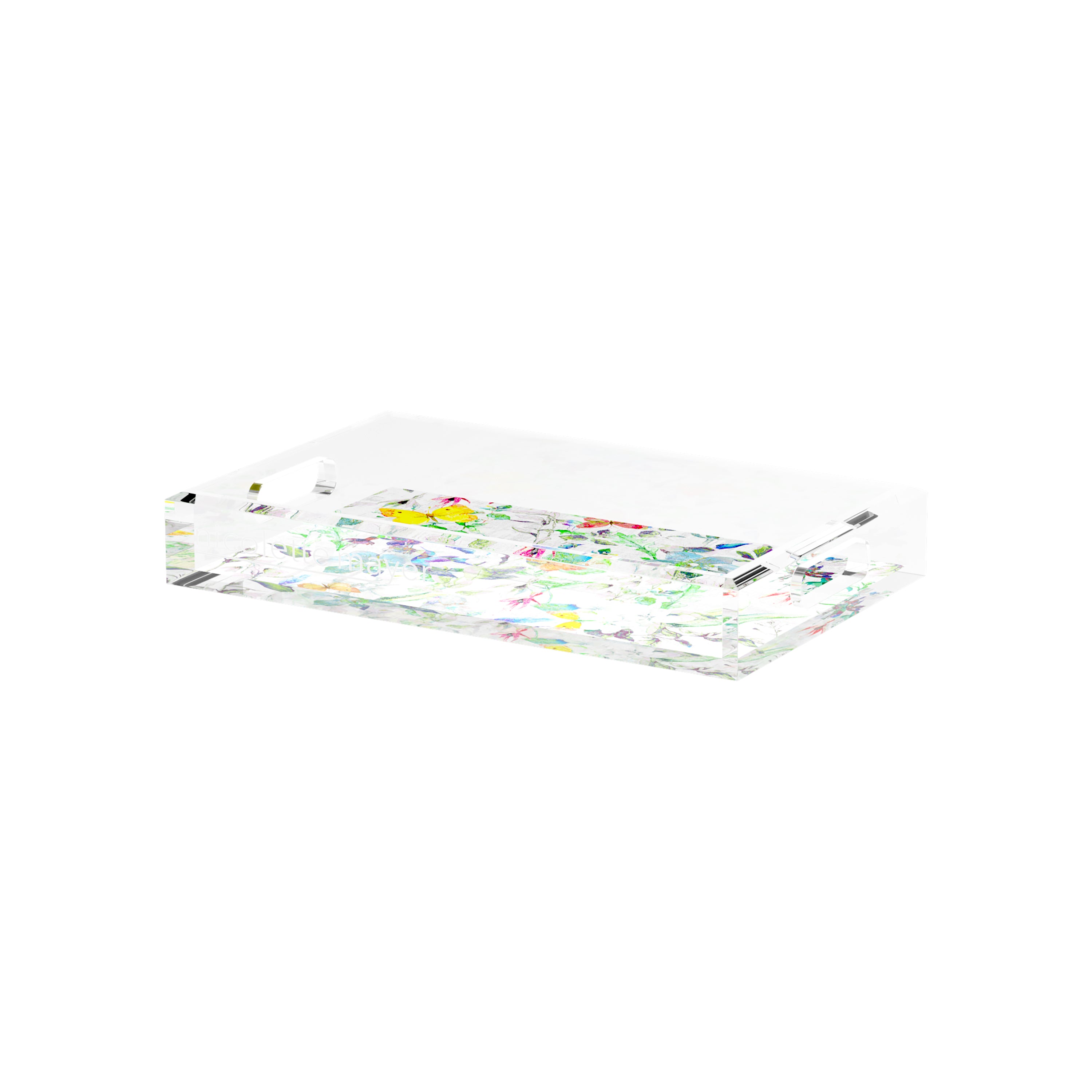 Garden Fantasia 12.5X7.75 Acrylic Tray - nicolettemayer.com