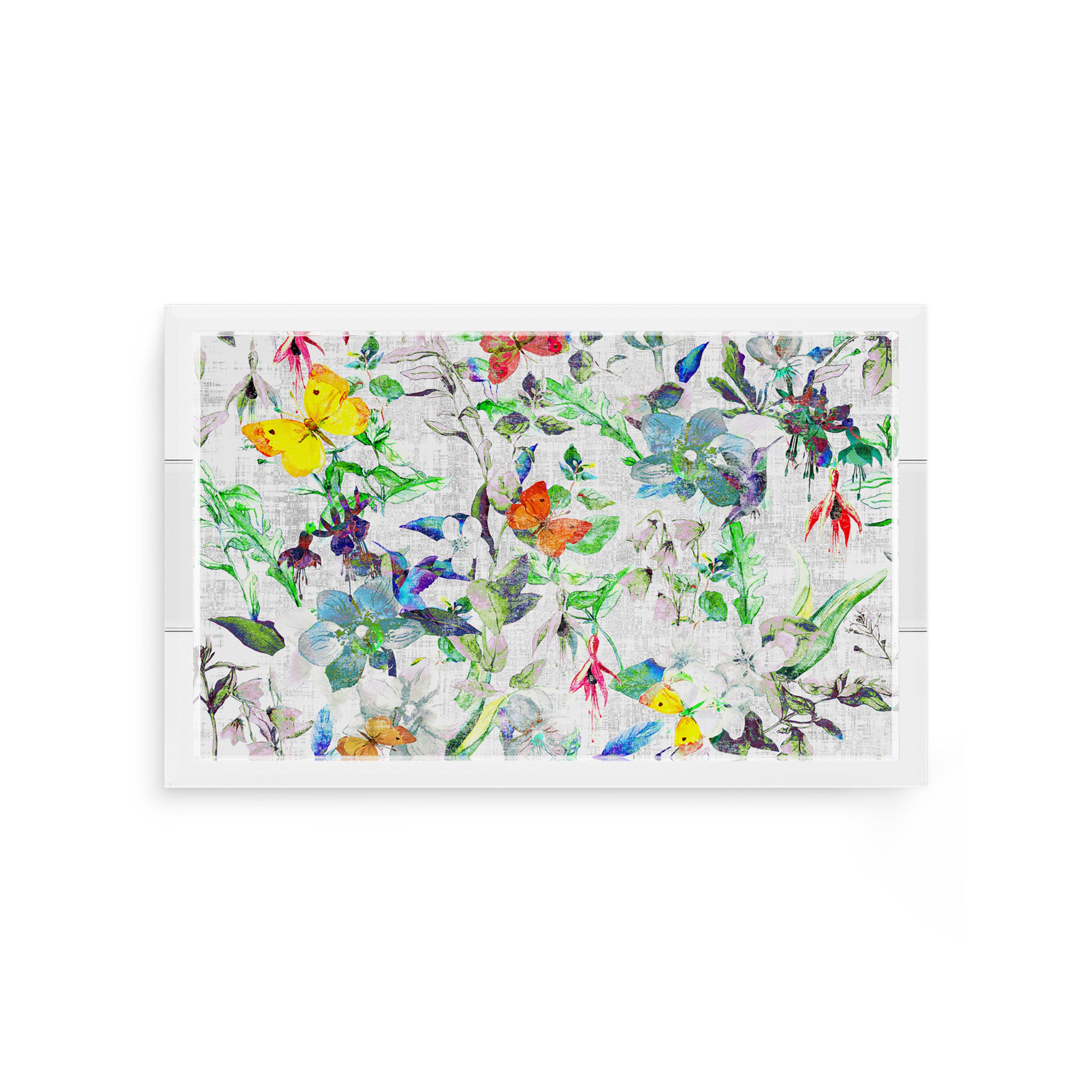 Garden Fantasia 12.5X7.75 Acrylic Tray - nicolettemayer.com