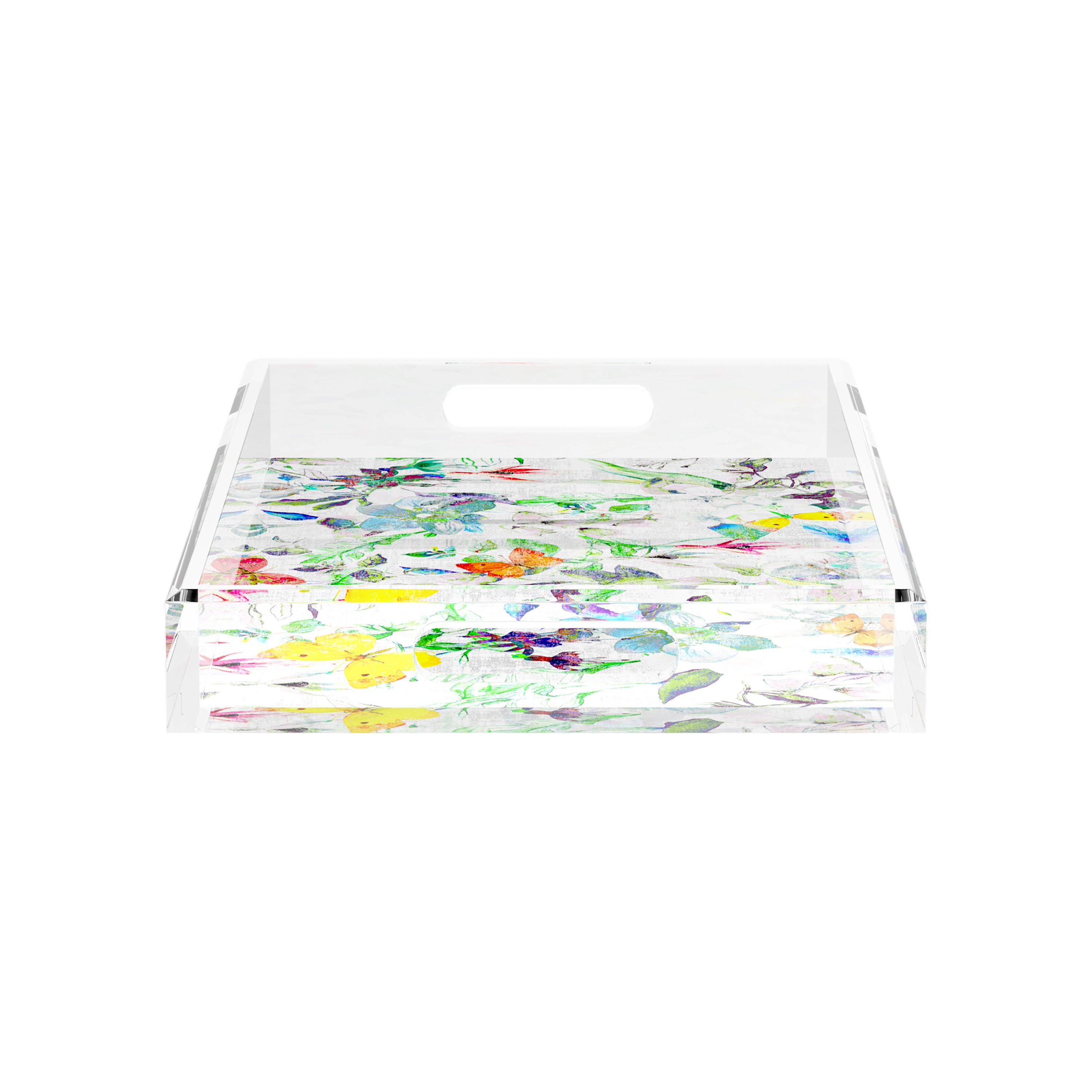 Garden Fantasia 17X10.5 Acrylic Tray - nicolettemayer.com