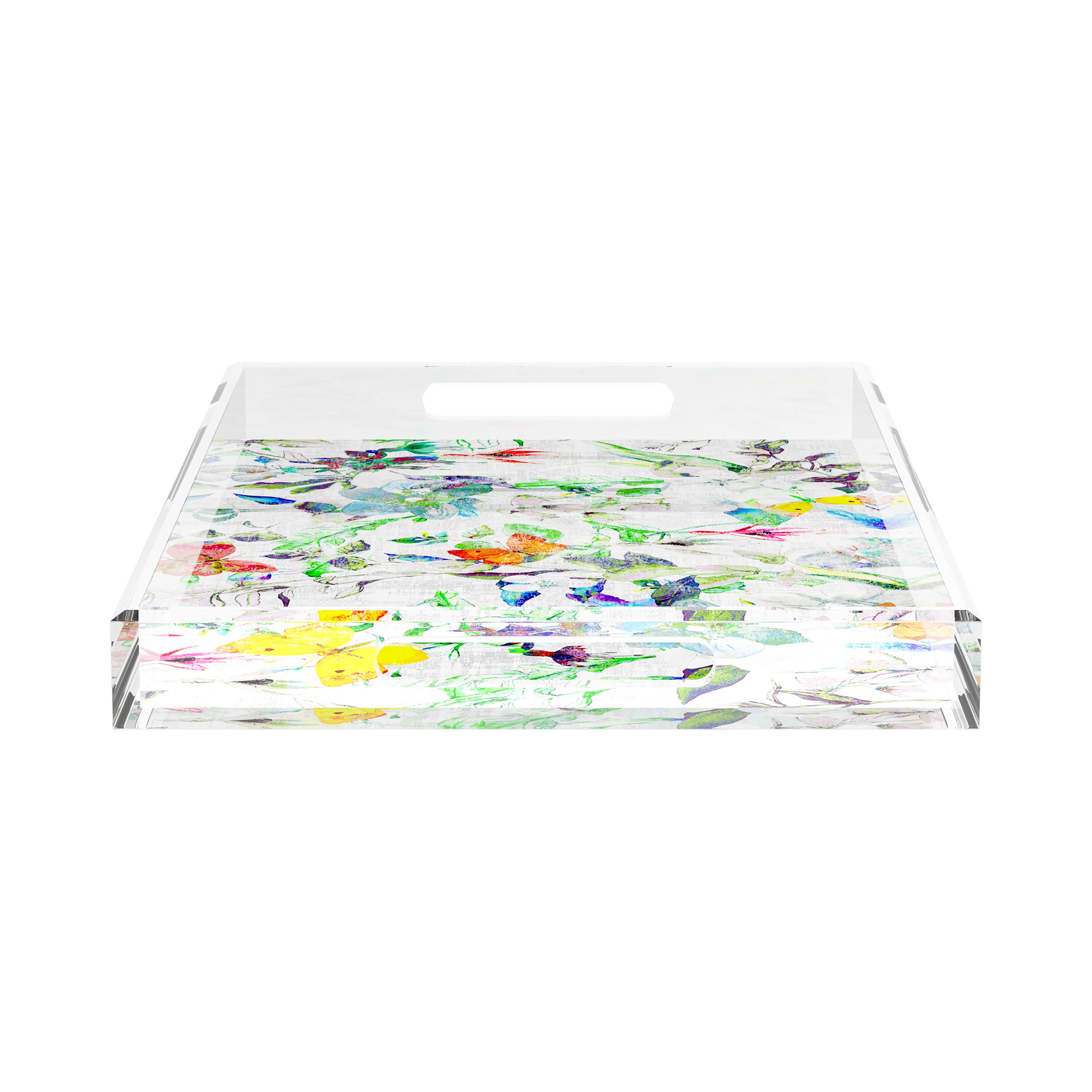 Garden Fantasia 22.5X14.5 Acrylic Tray - nicolettemayer.com