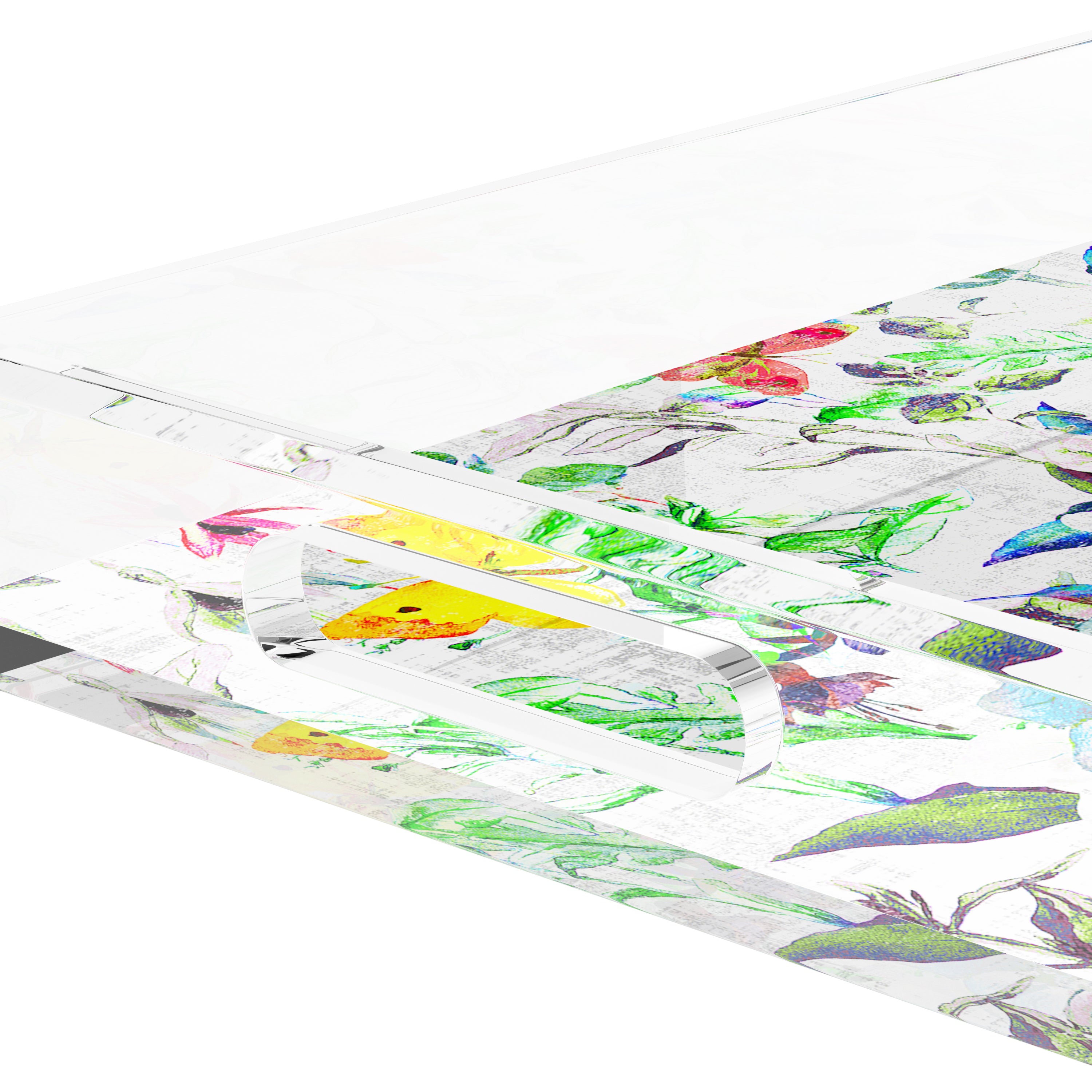 Garden Fantasia 22.5X14.5 Acrylic Tray - nicolettemayer.com