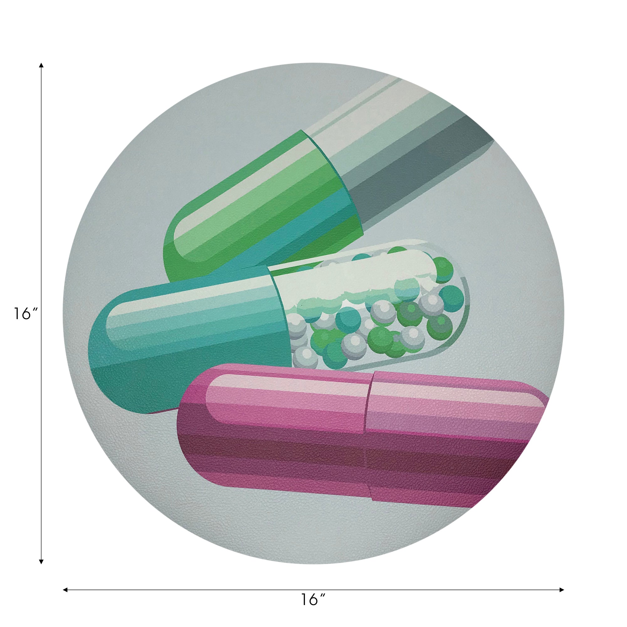 Get Millions of Followers Vegan Leather Round Pebble Placemat - nicolettemayer.com