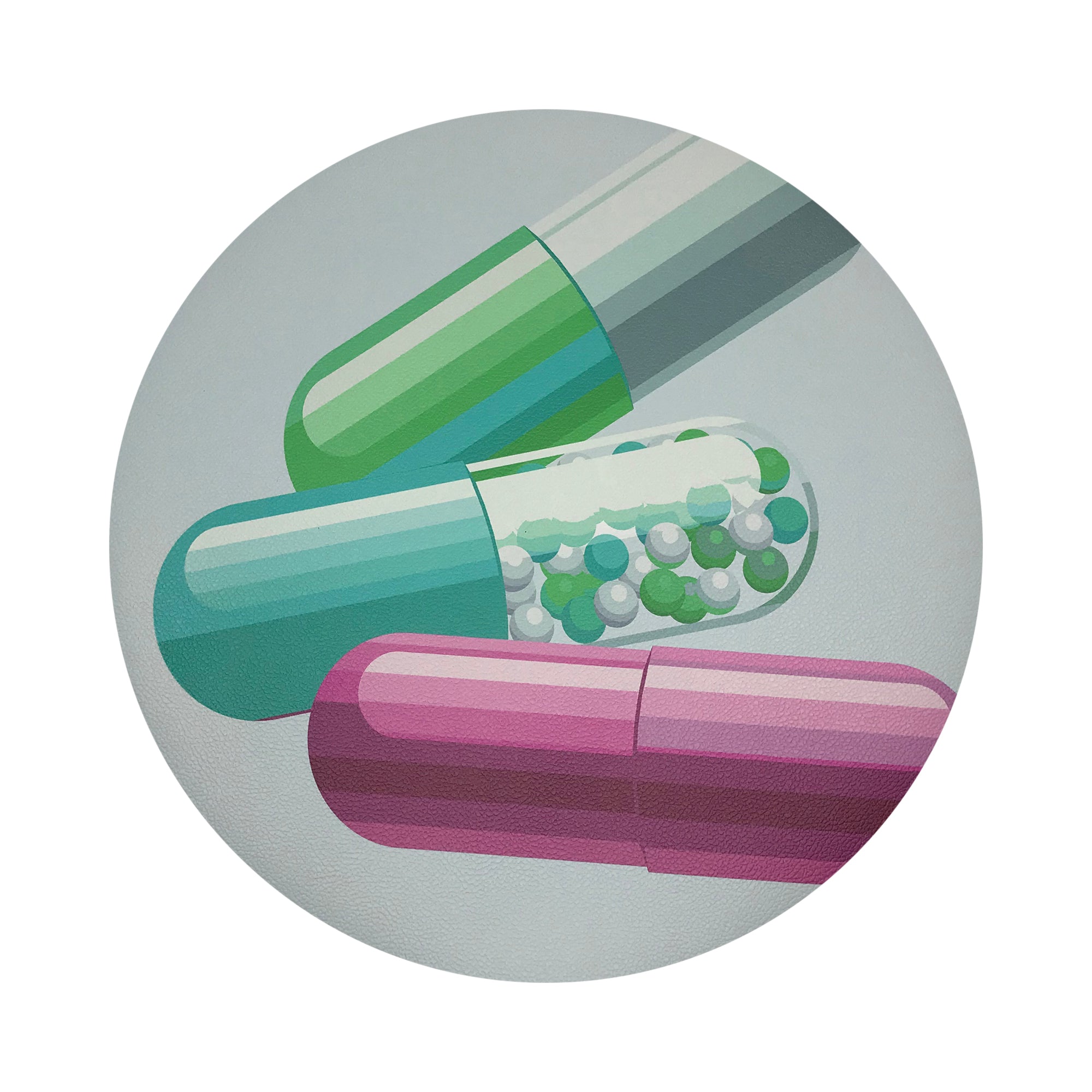 Get Millions of Followers 16" Round Pebble Placemats, Set of 4 - nicolettemayer.com