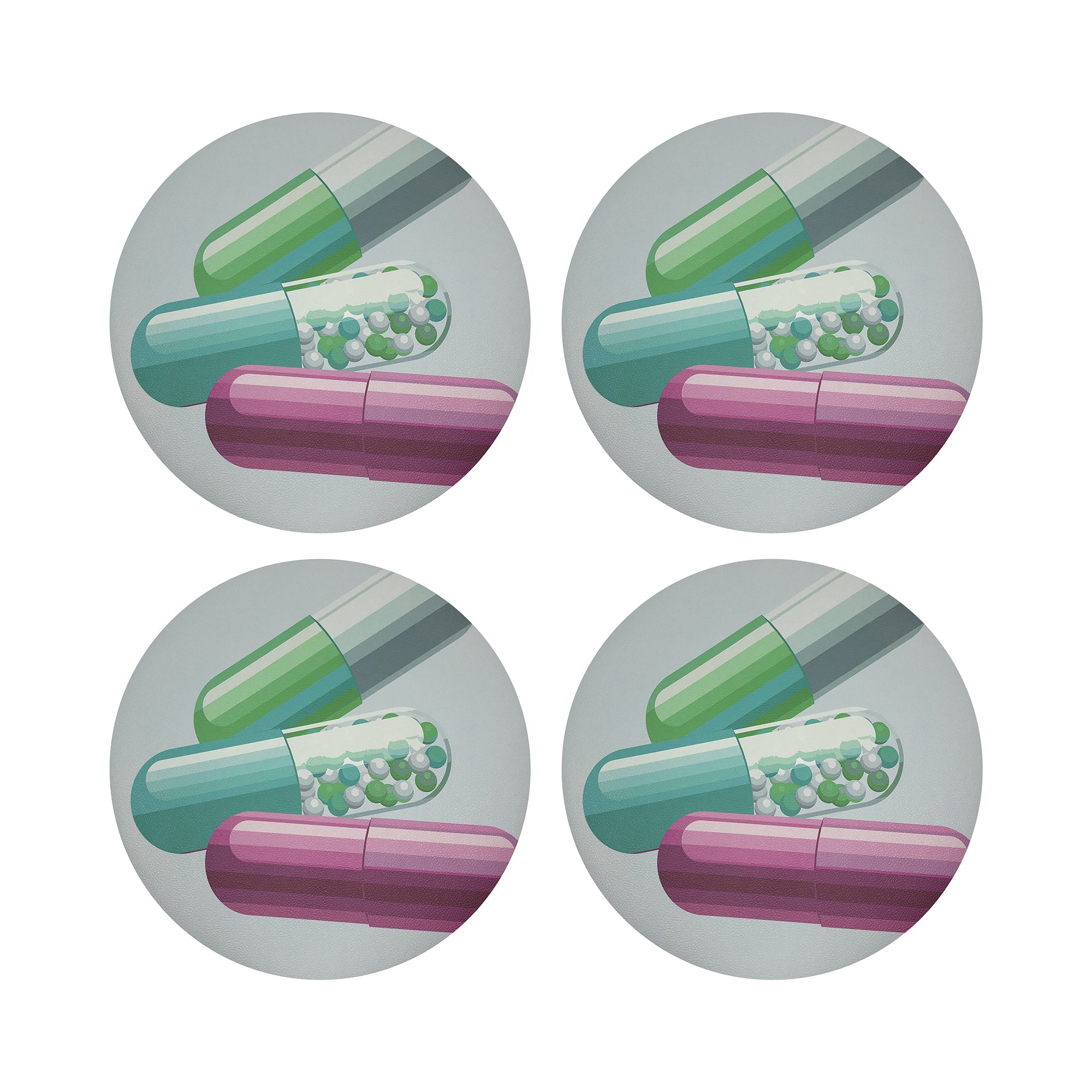 Get Millions of Followers 16" Round Pebble Placemats, Set of 4 - nicolettemayer.com