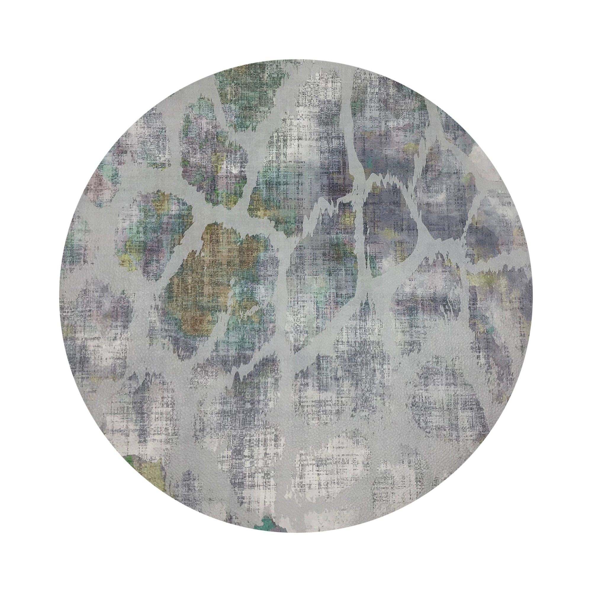 Giraffe Fall 16" Round Pebble Placemats, Set of 4 - nicolettemayer.com