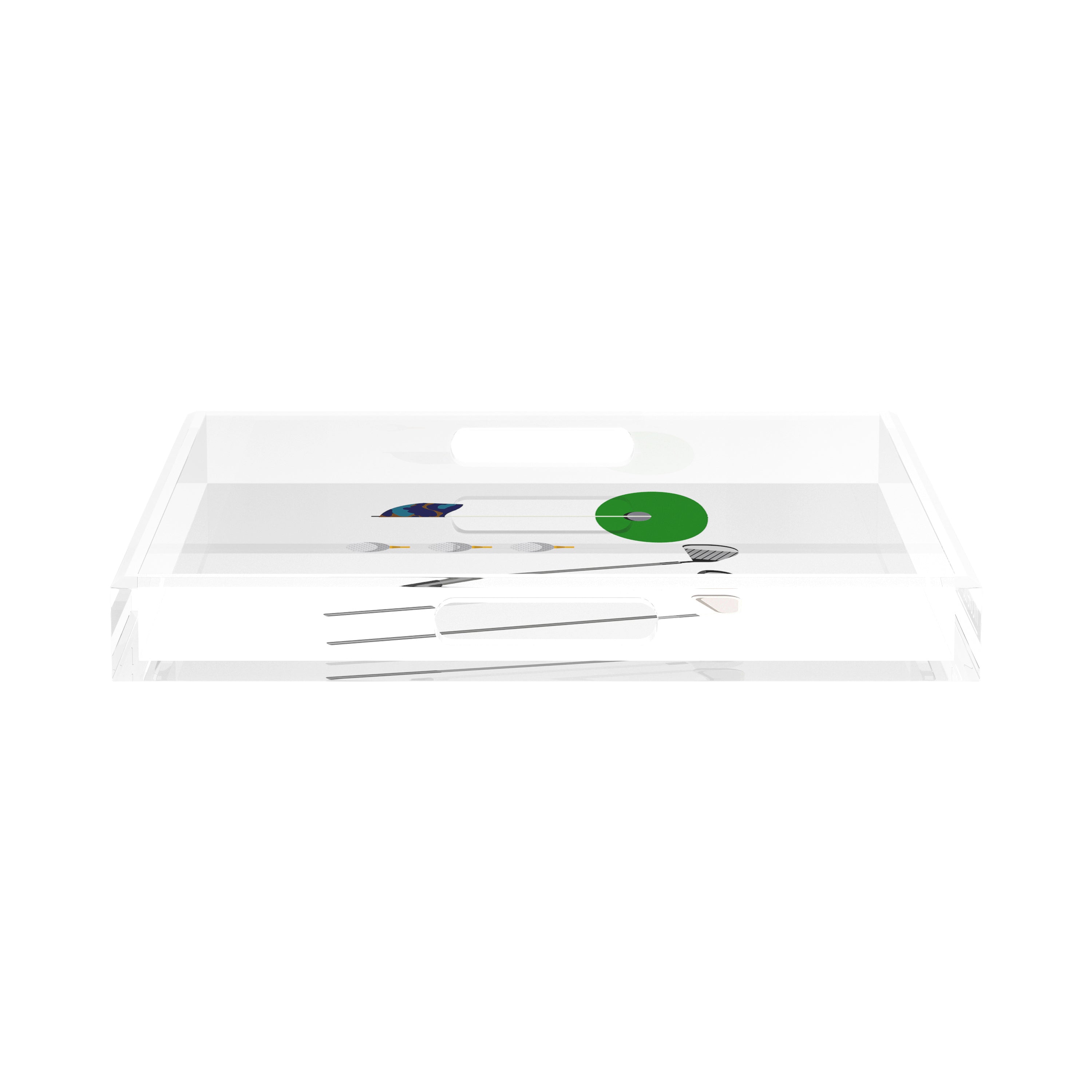Golf 15X15 Acrylic Tray - nicolettemayer.com