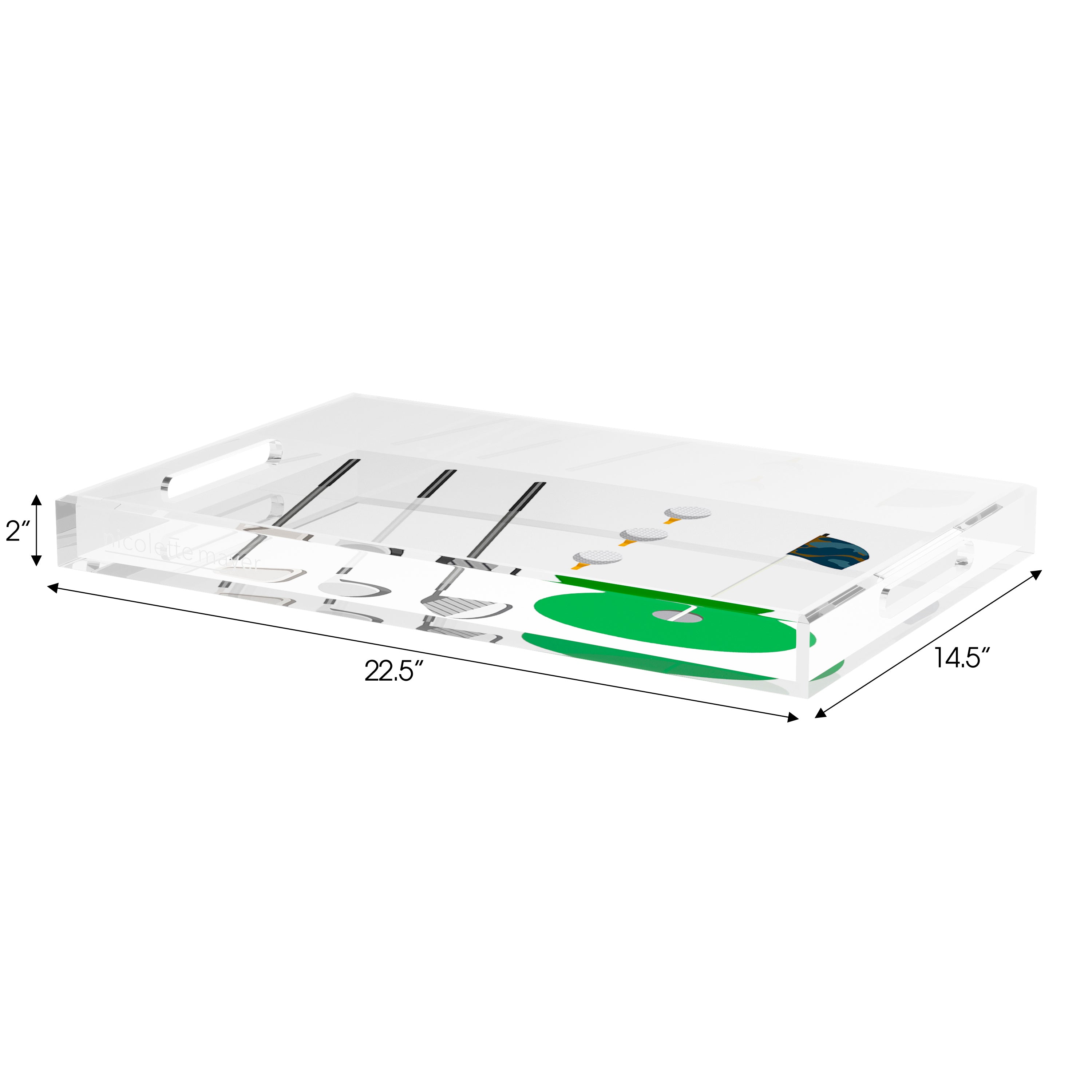 Goft Set of 3 Acrylic Tray - nicolettemayer.com