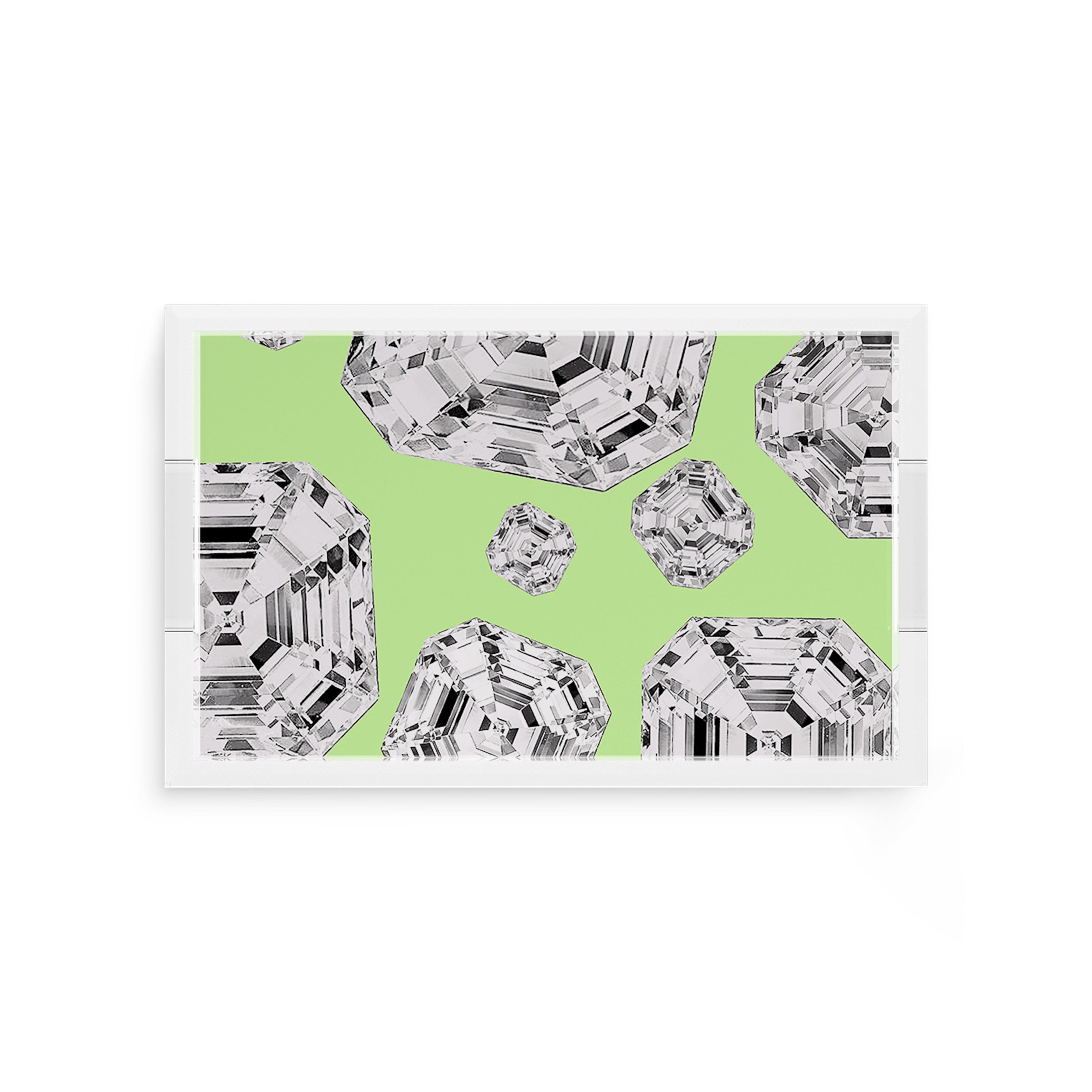 Got Rocks Gemstone Lime 12.5X7.75 Acrylic Tray - nicolettemayer.com