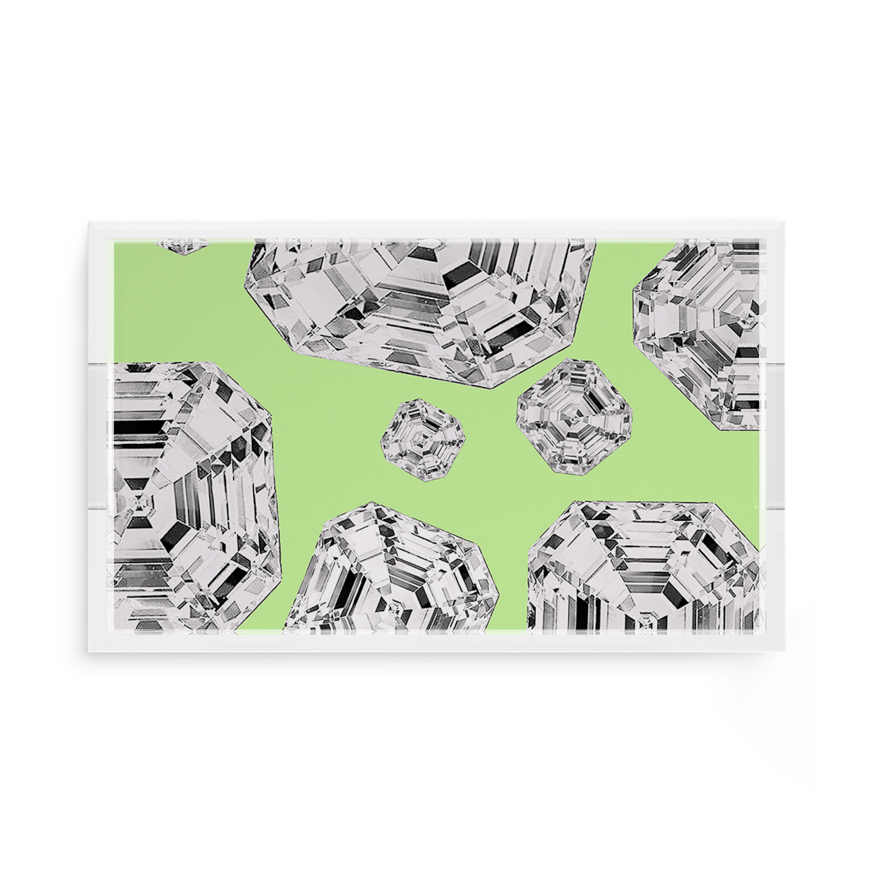 Got Rocks Gemstone Lime 17X10.5 Acrylic Tray - nicolettemayer.com