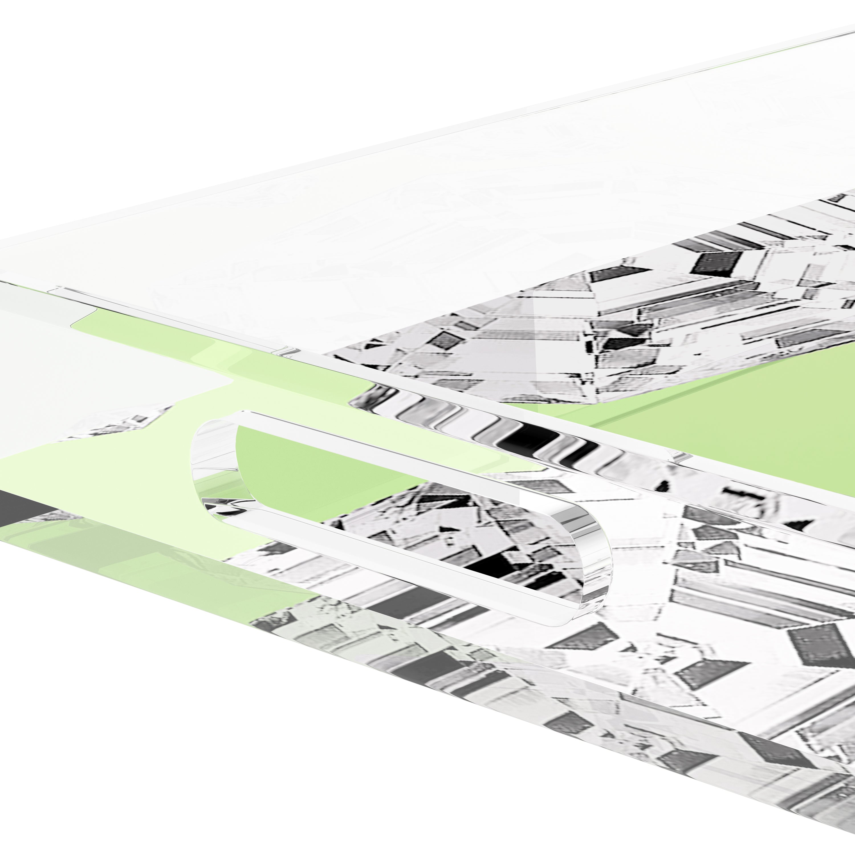 Got Rocks Gemstone Lime 22.5X14.5 Acrylic Tray - nicolettemayer.com