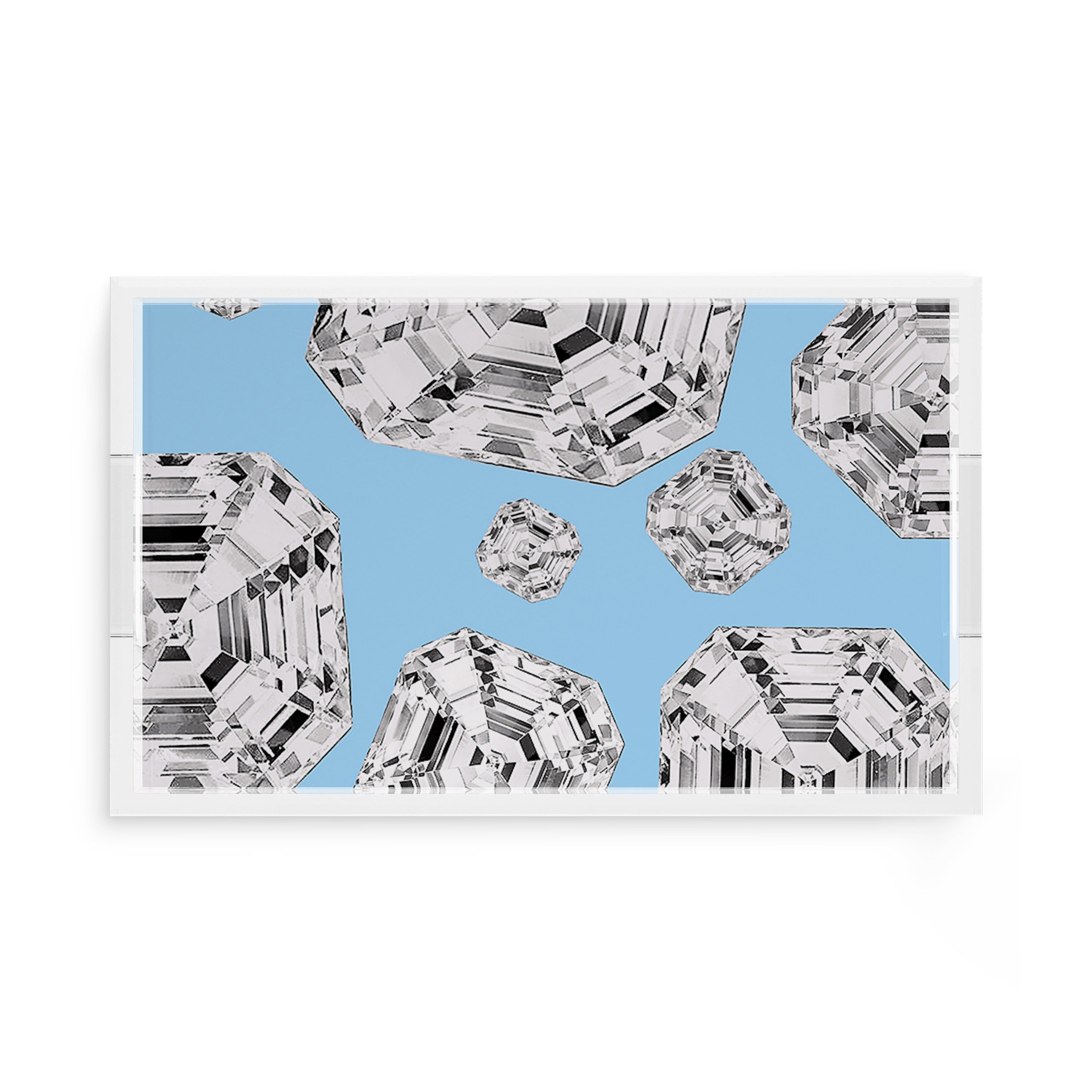 Got Rocks Gemstone Wedge 17X10.5 Acrylic Tray - nicolettemayer.com