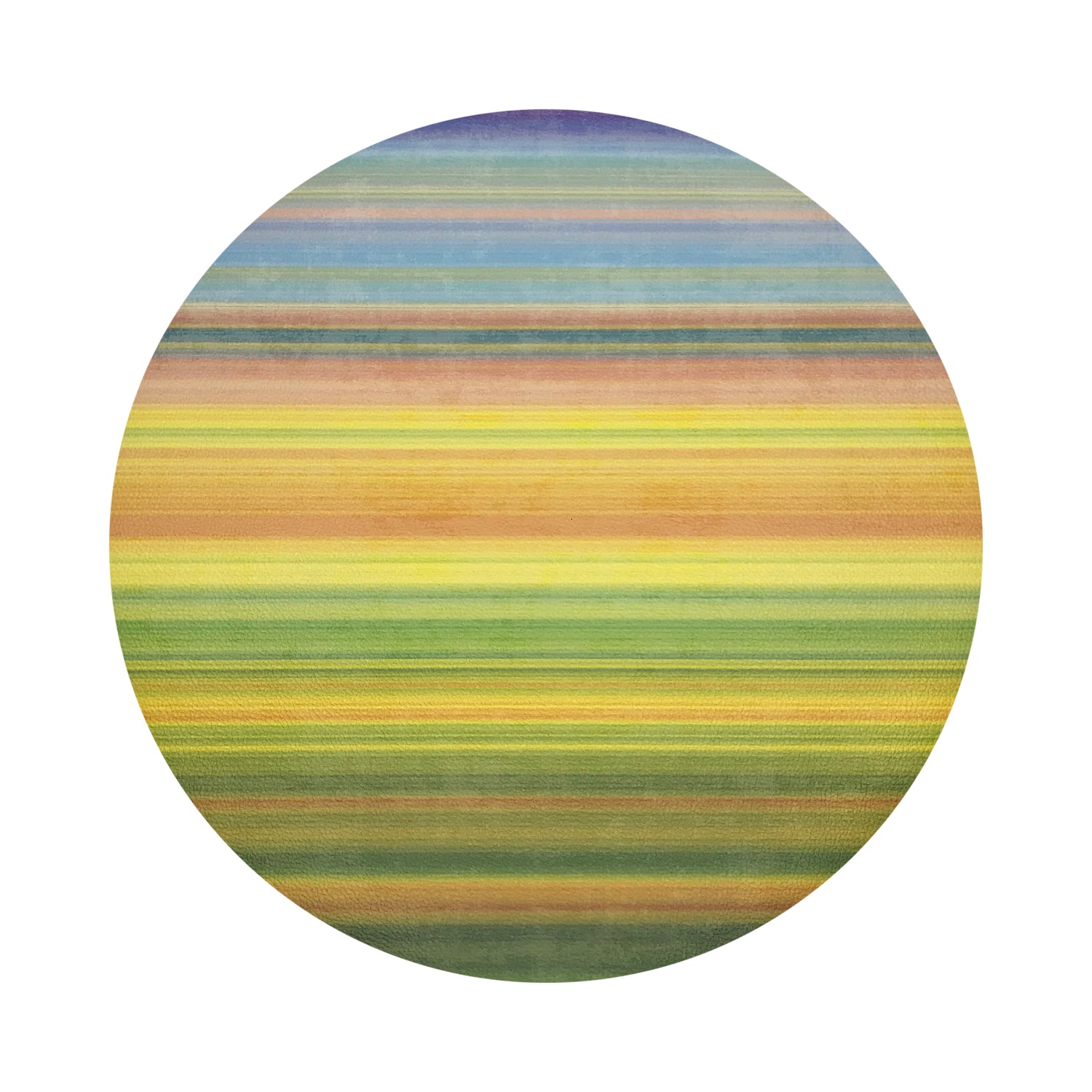 Gradient Yellows 16" Round Pebble Placemats, Set of 4 - nicolettemayer.com