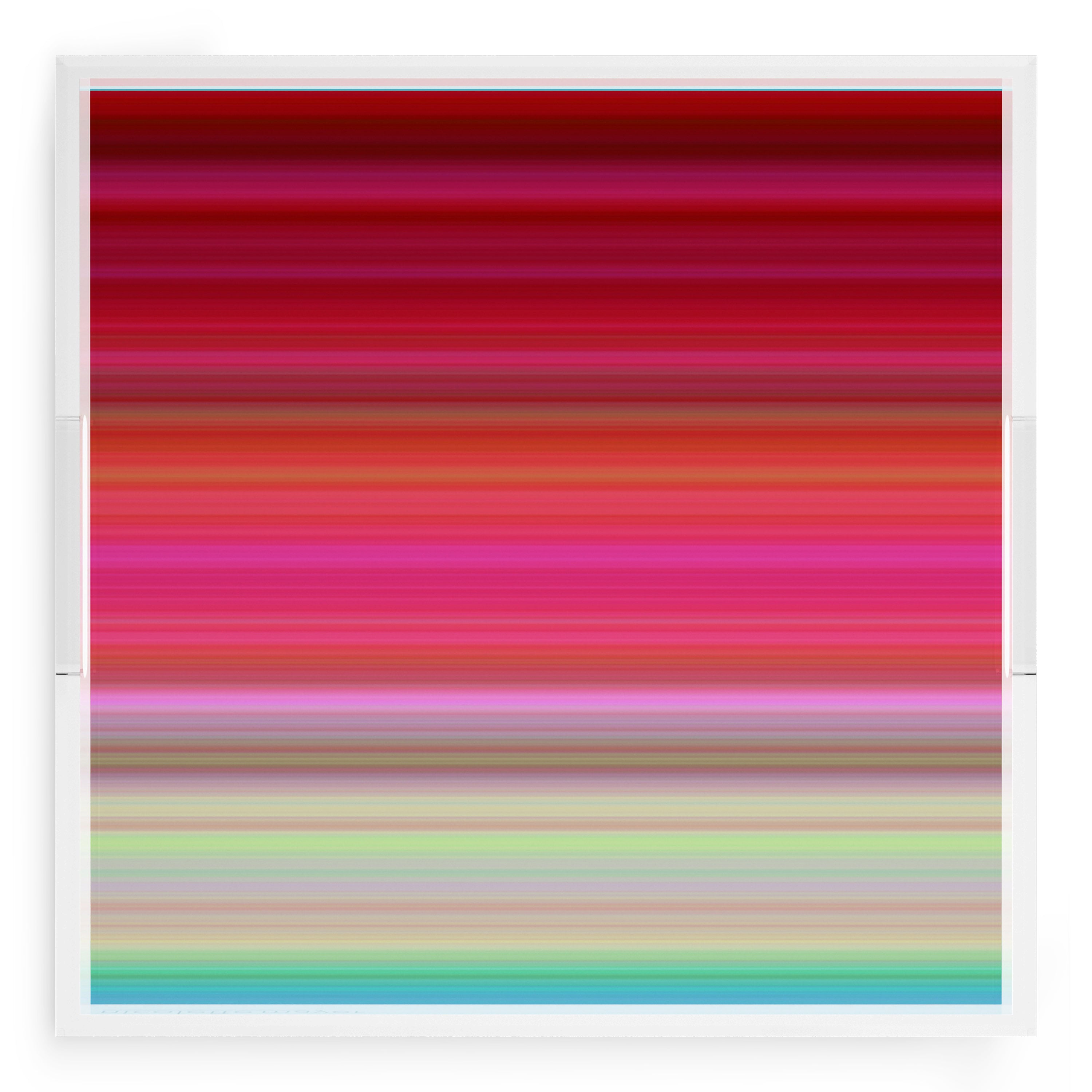 Gradient Red 18X18 Acrylic Tray - nicolettemayer.com