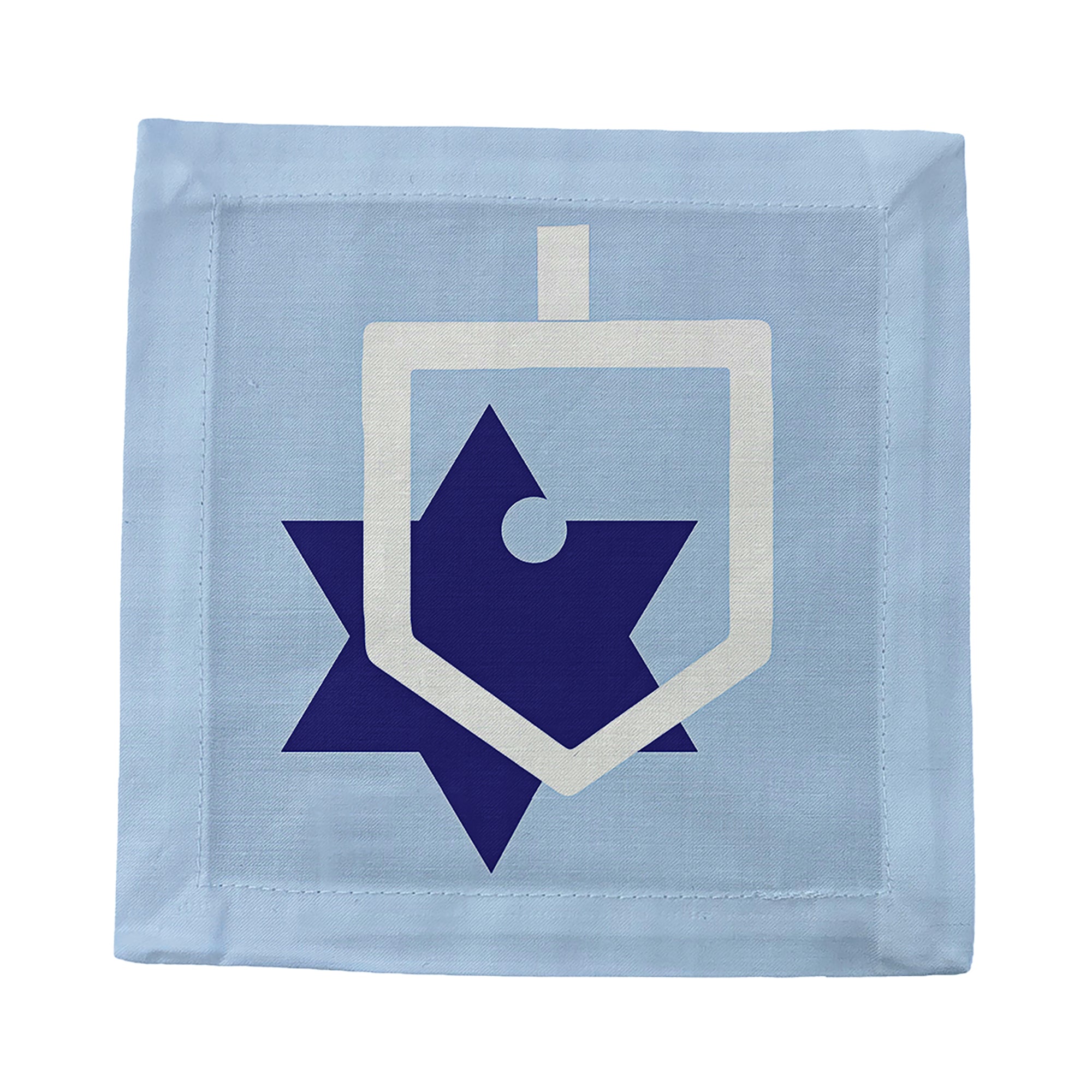 Dreidel Cotton Sateen Cocktail Napkins