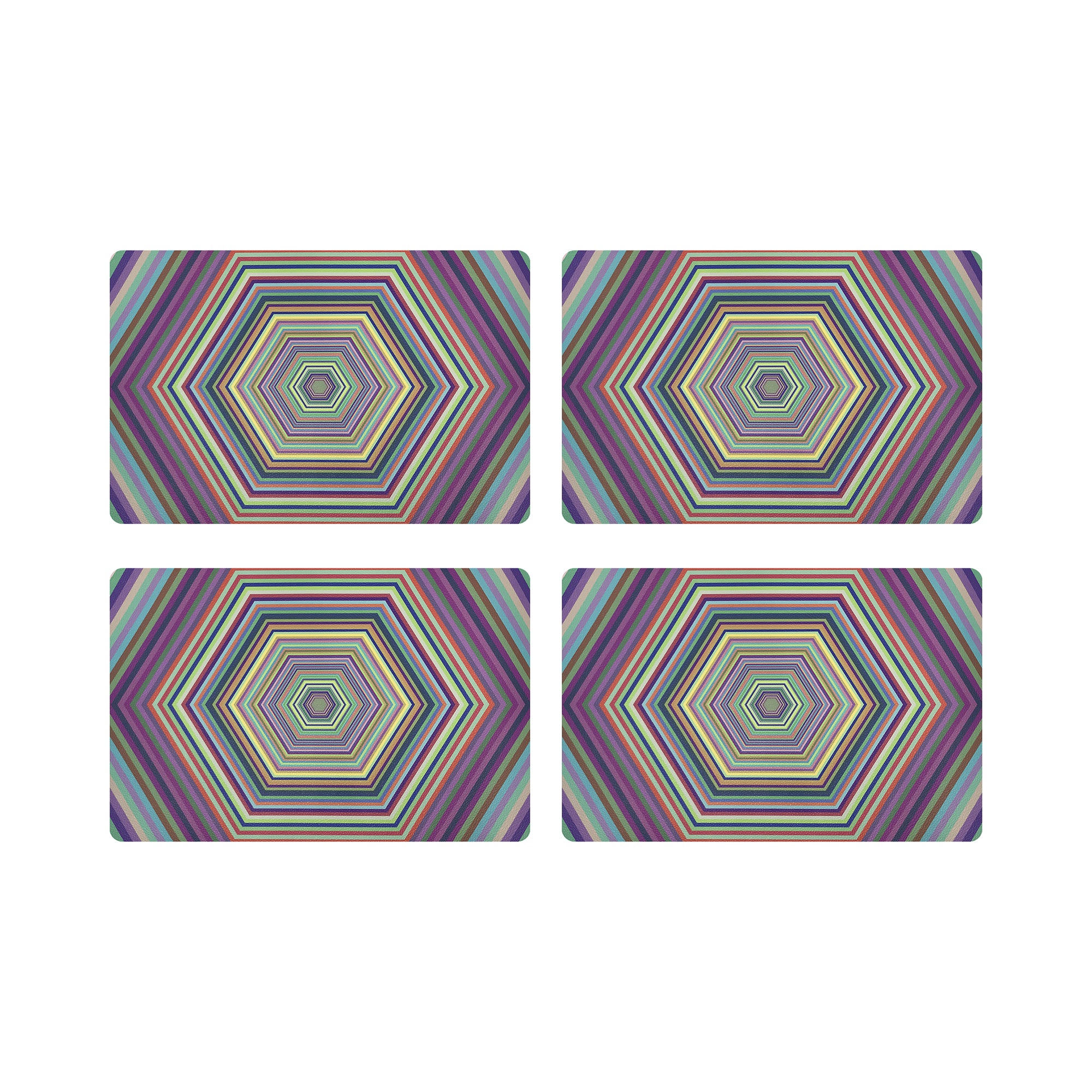 Hex Dylan 17.5 Rectangle Pebble Placemats, Set Of 4 - nicolettemayer.com