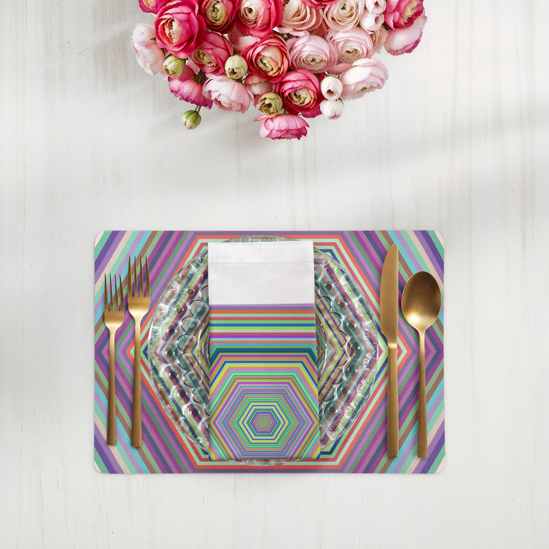 Hex Dylan Cotton Sateen Dinner Napkins - nicolettemayer.com