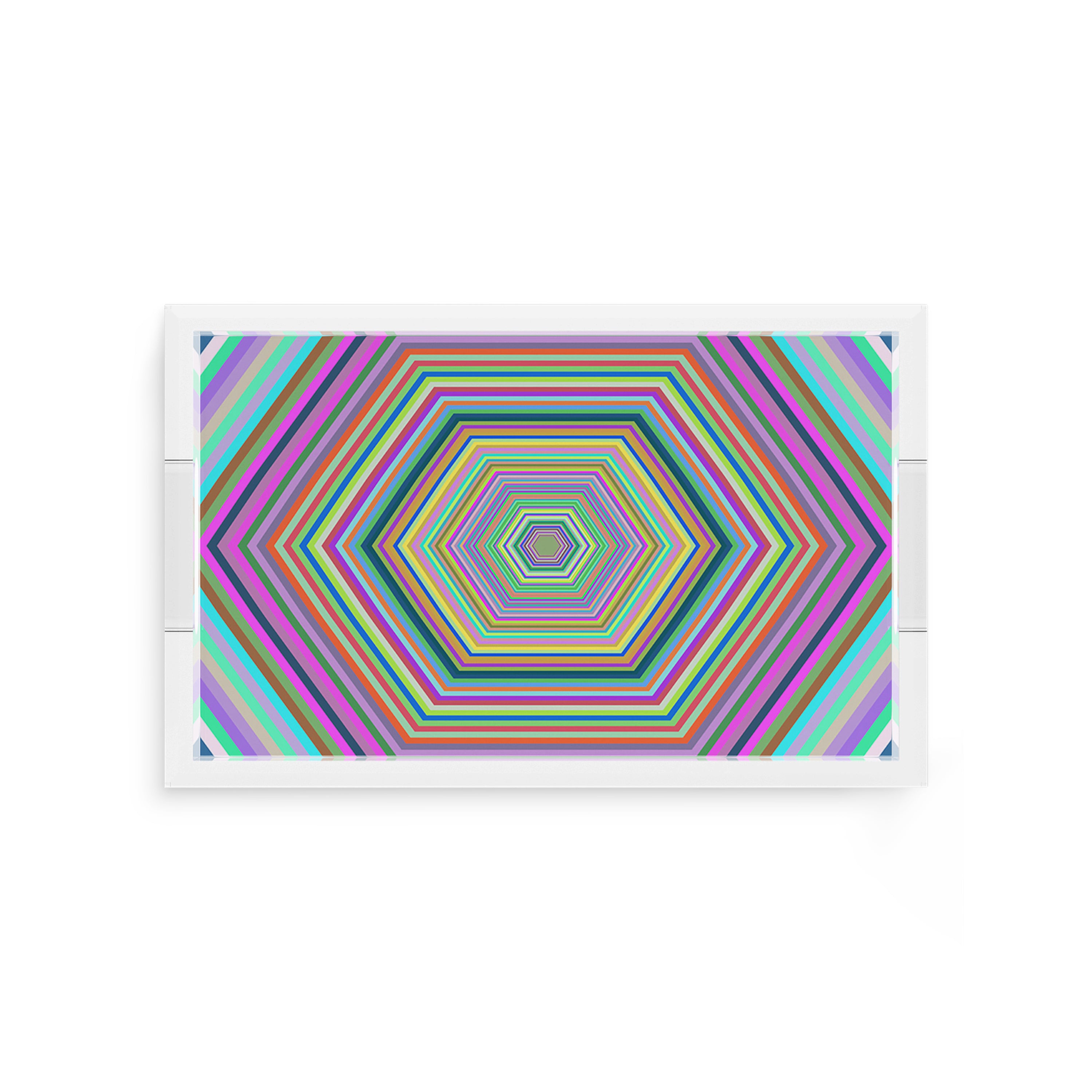 Hex Dylan 12.5X7.75 Acrylic Tray - nicolettemayer.com
