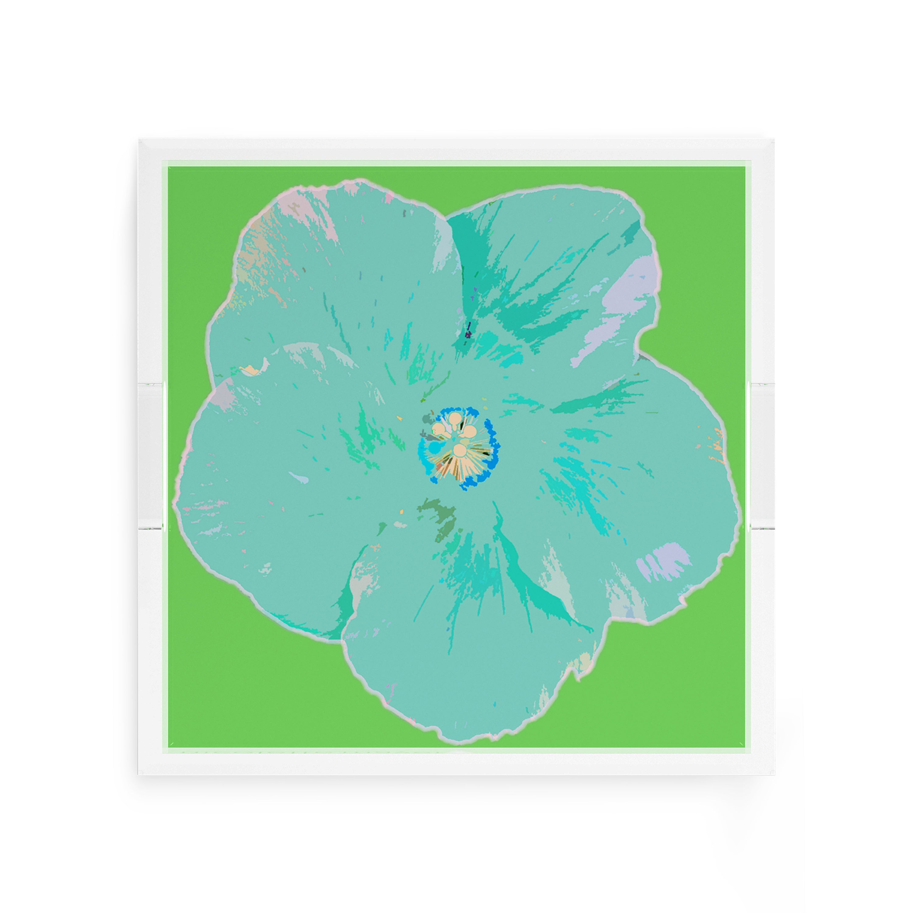 Hibiscus Colony 12X12 Acrylic Tray - nicolettemayer.com