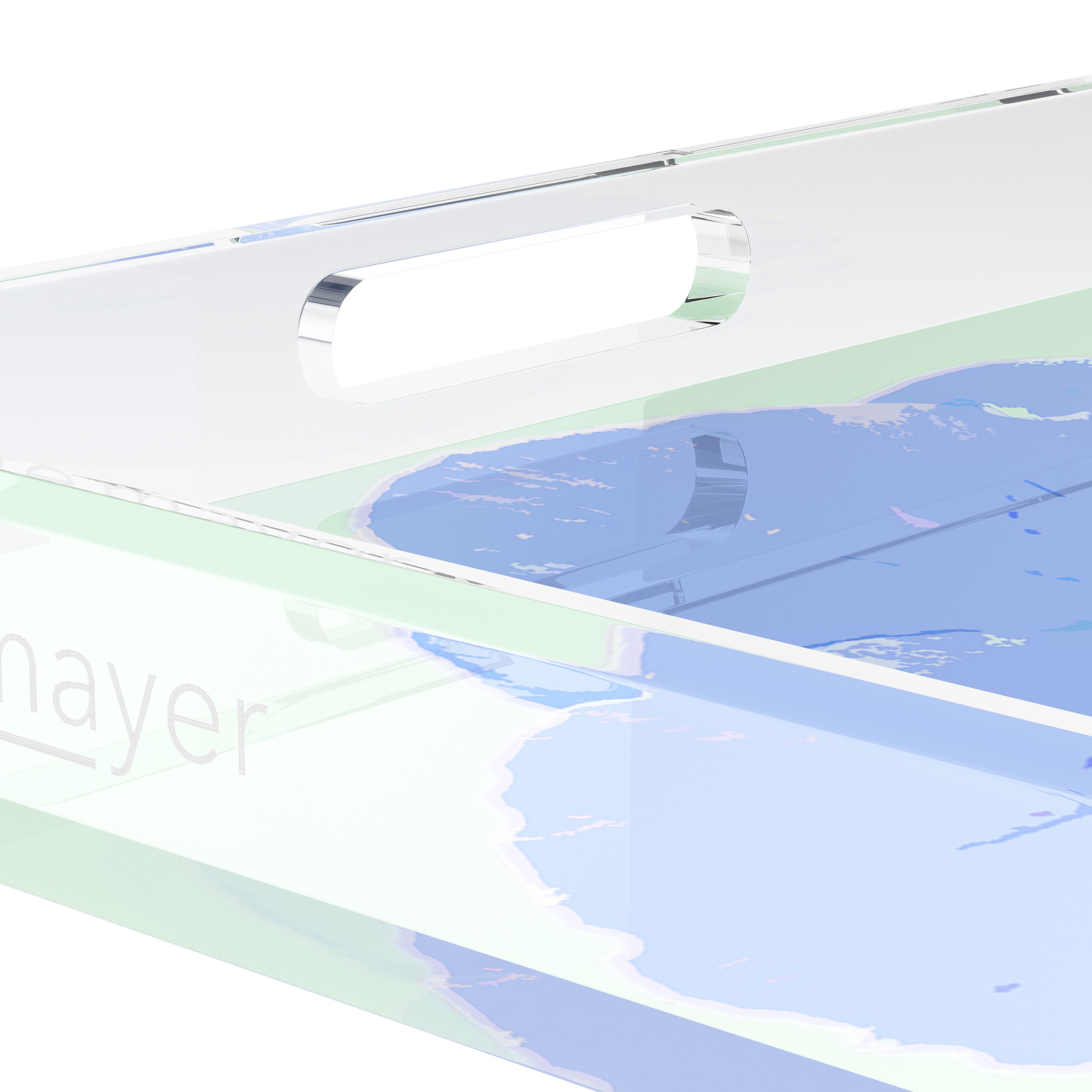 Hibiscus Clematis 15X15 Acrylic Tray - nicolettemayer.com