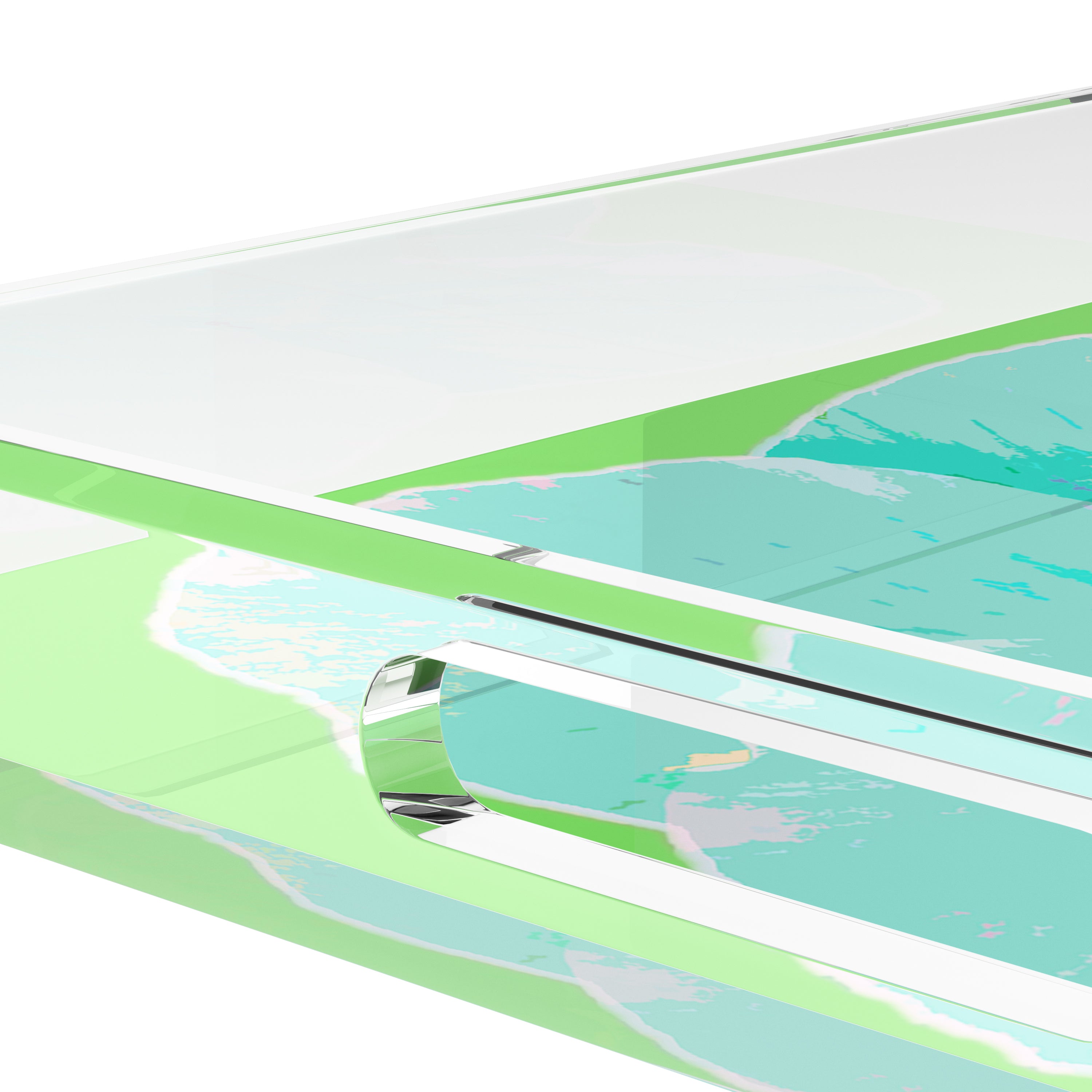 Hibiscus Colony 15X15 Acrylic Tray - nicolettemayer.com