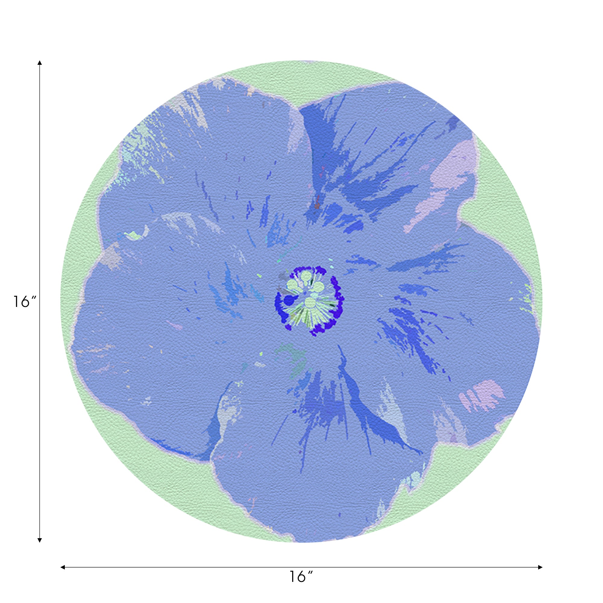 Hibiscus Clematis 16" Round Pebble Placemats, Set of 4 - nicolettemayer.com