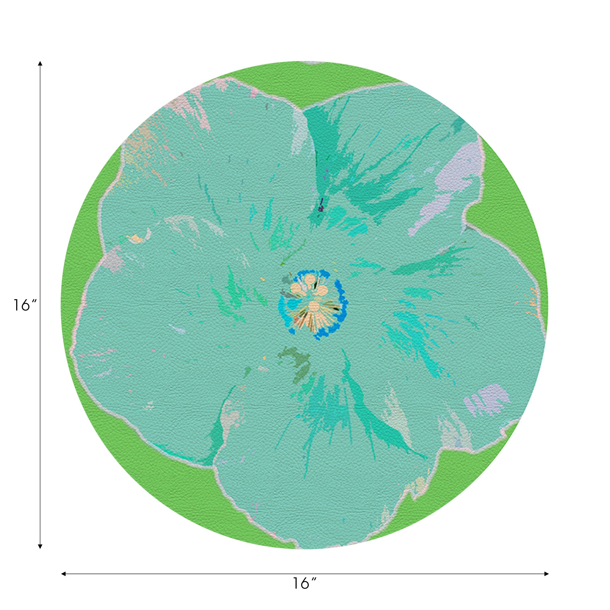 Hibiscus Colony 16" Round Pebble Placemats, Set of 4 - nicolettemayer.com