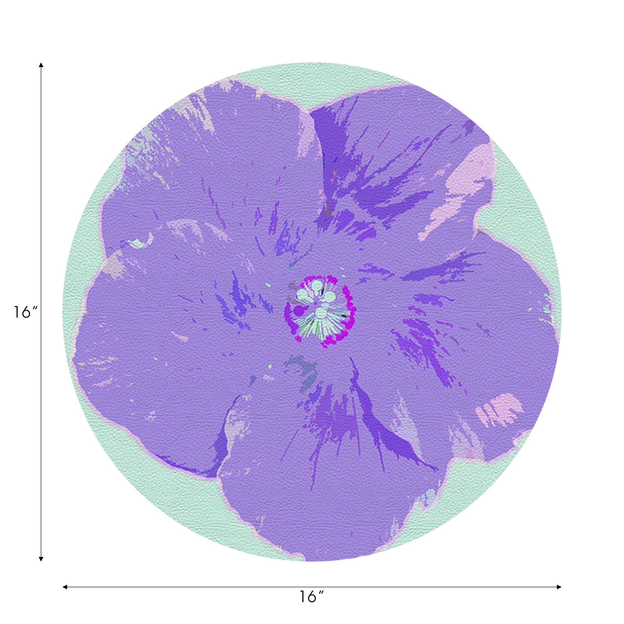 Hibiscus Wander 16" Round Pebble Placemats, Set of 4 - nicolettemayer.com