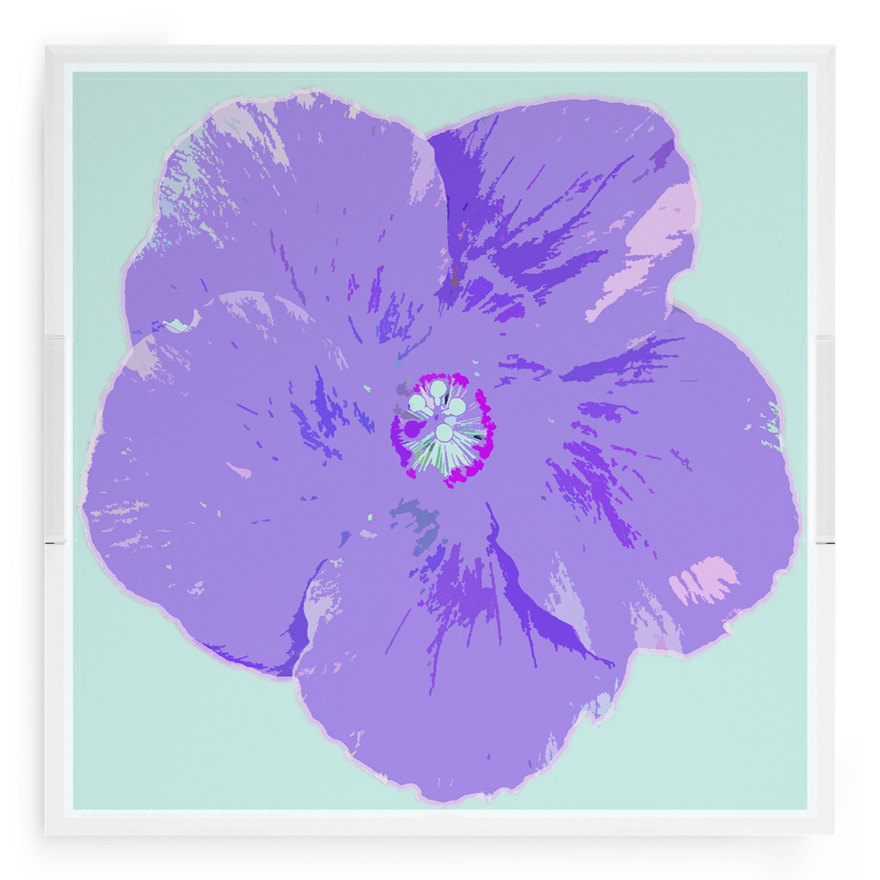 Hibiscus Wander 18X18 Acrylic Tray - nicolettemayer.com