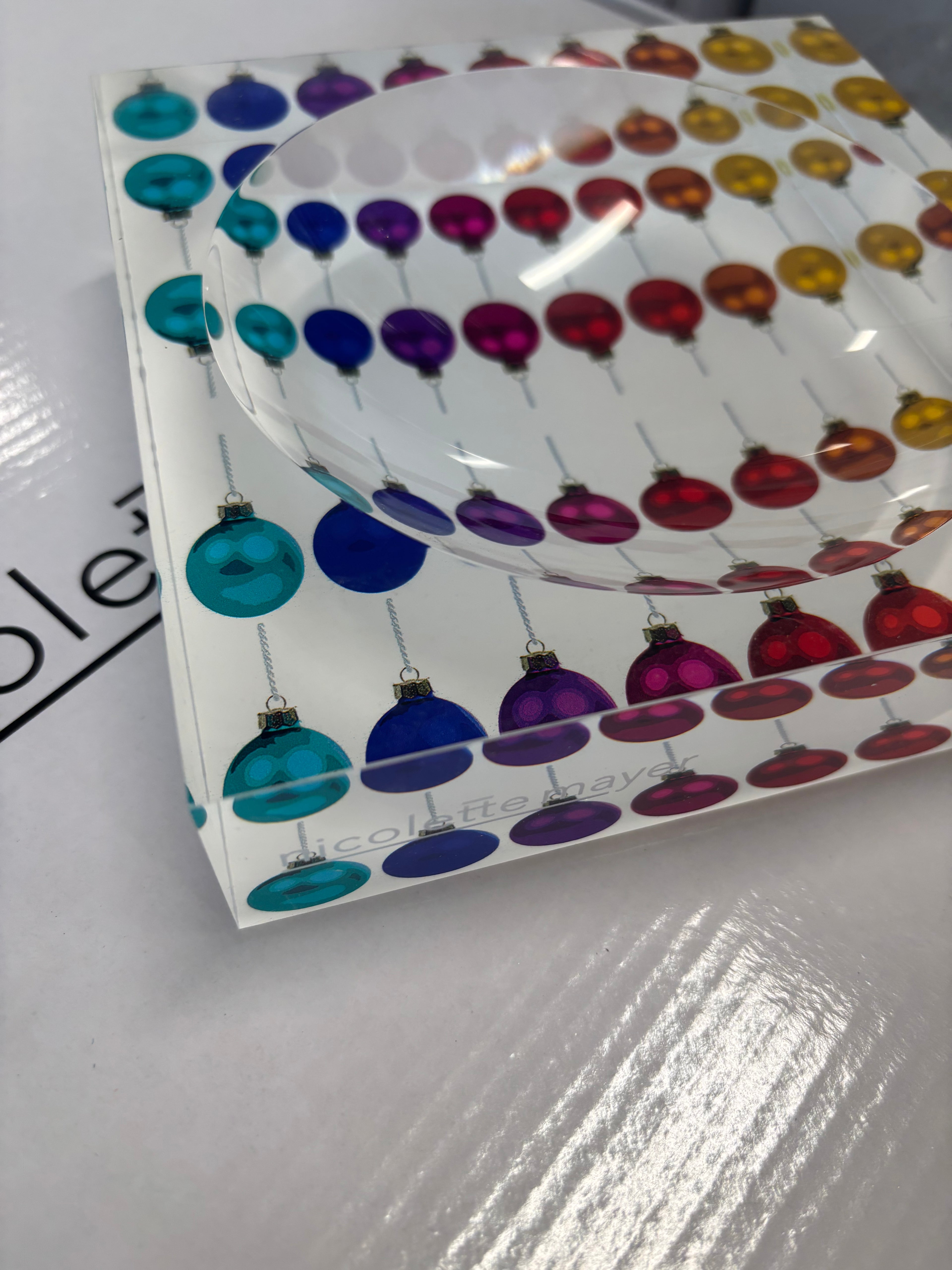 Merry Everything Acrylic Candy Catchall Dish - nicolettemayer.com