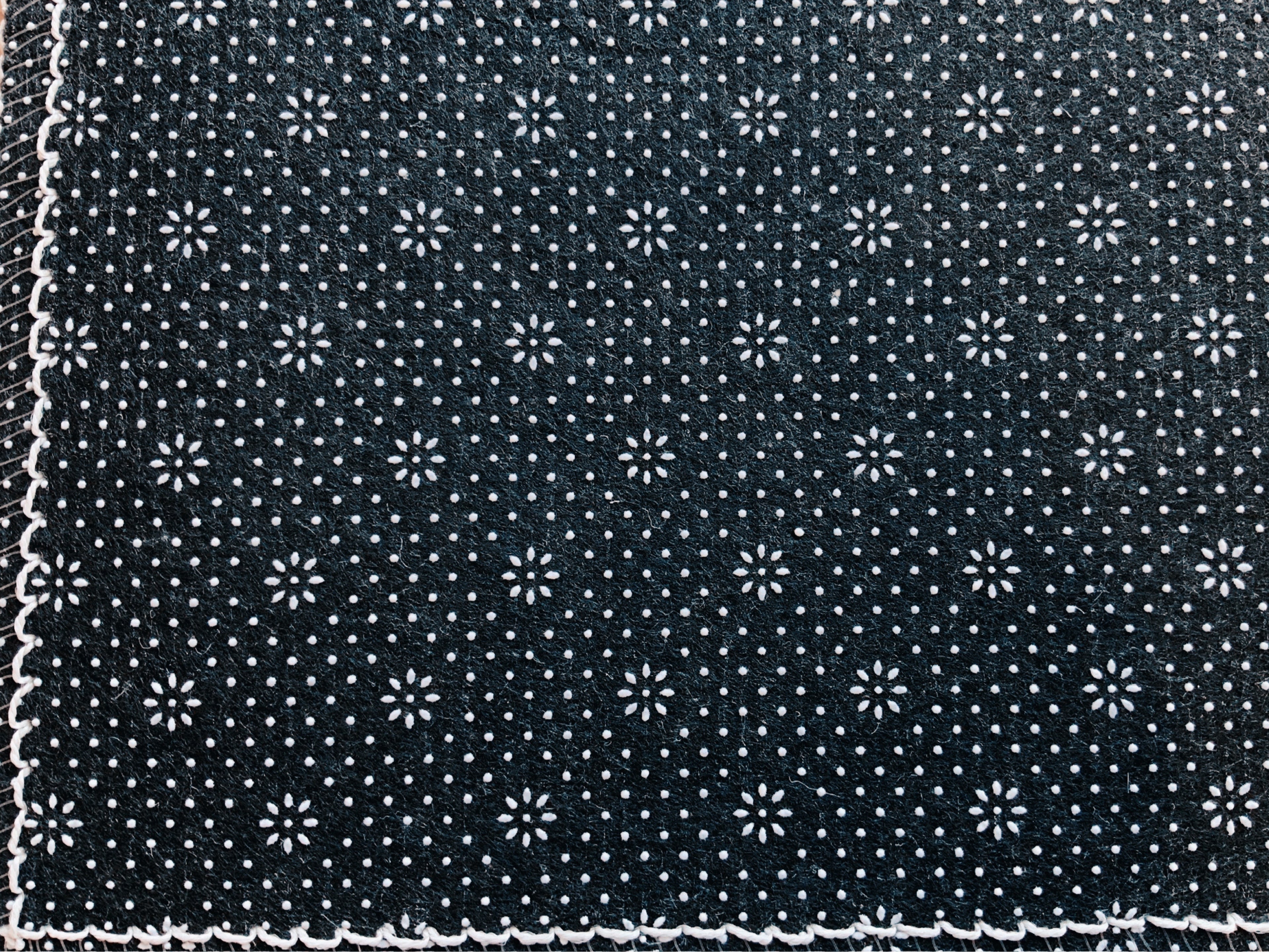 Back of the Rug with Skid-Proof Rubber