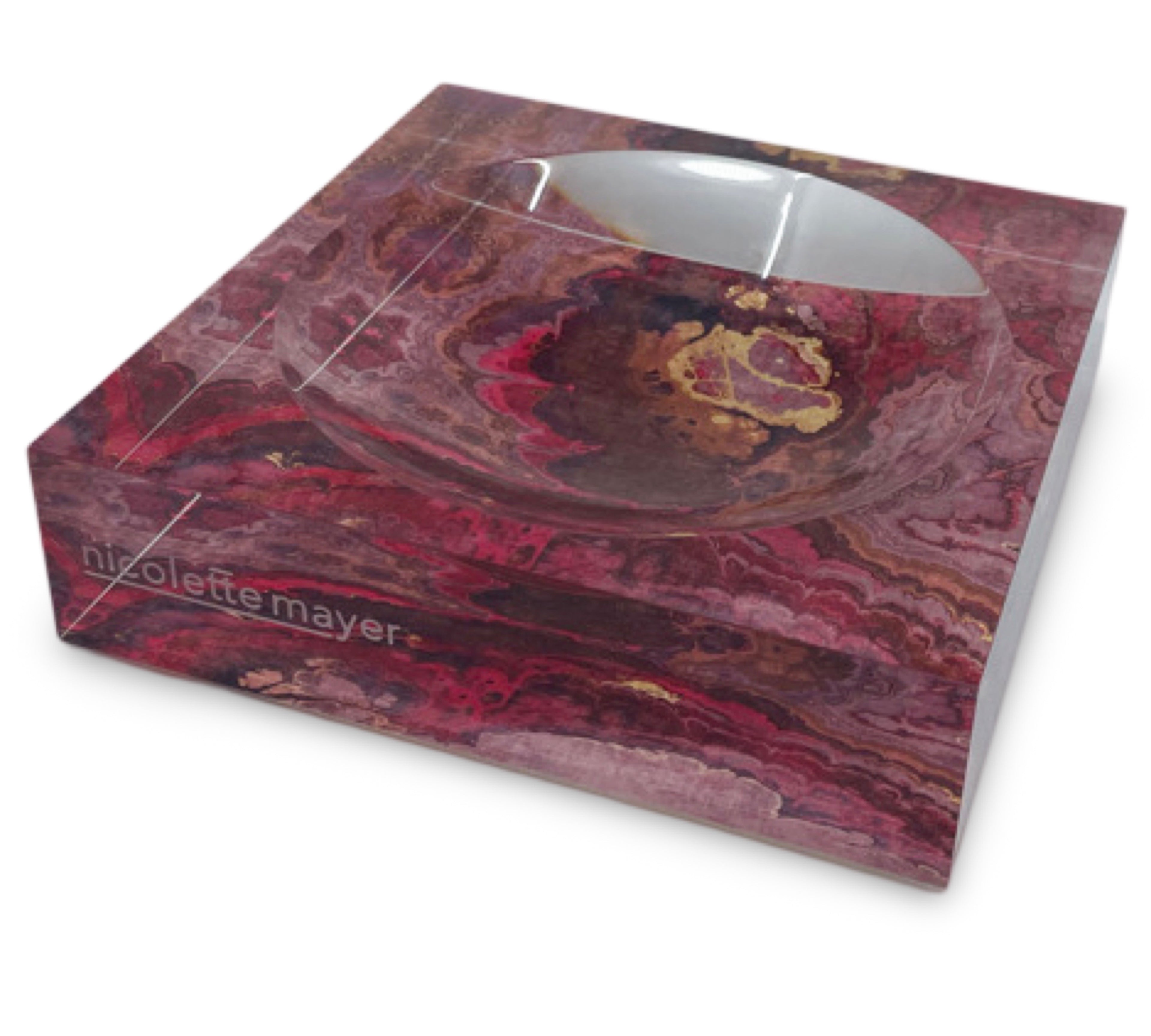 Agate Roccocco Acrylic Candy Catchall Dish