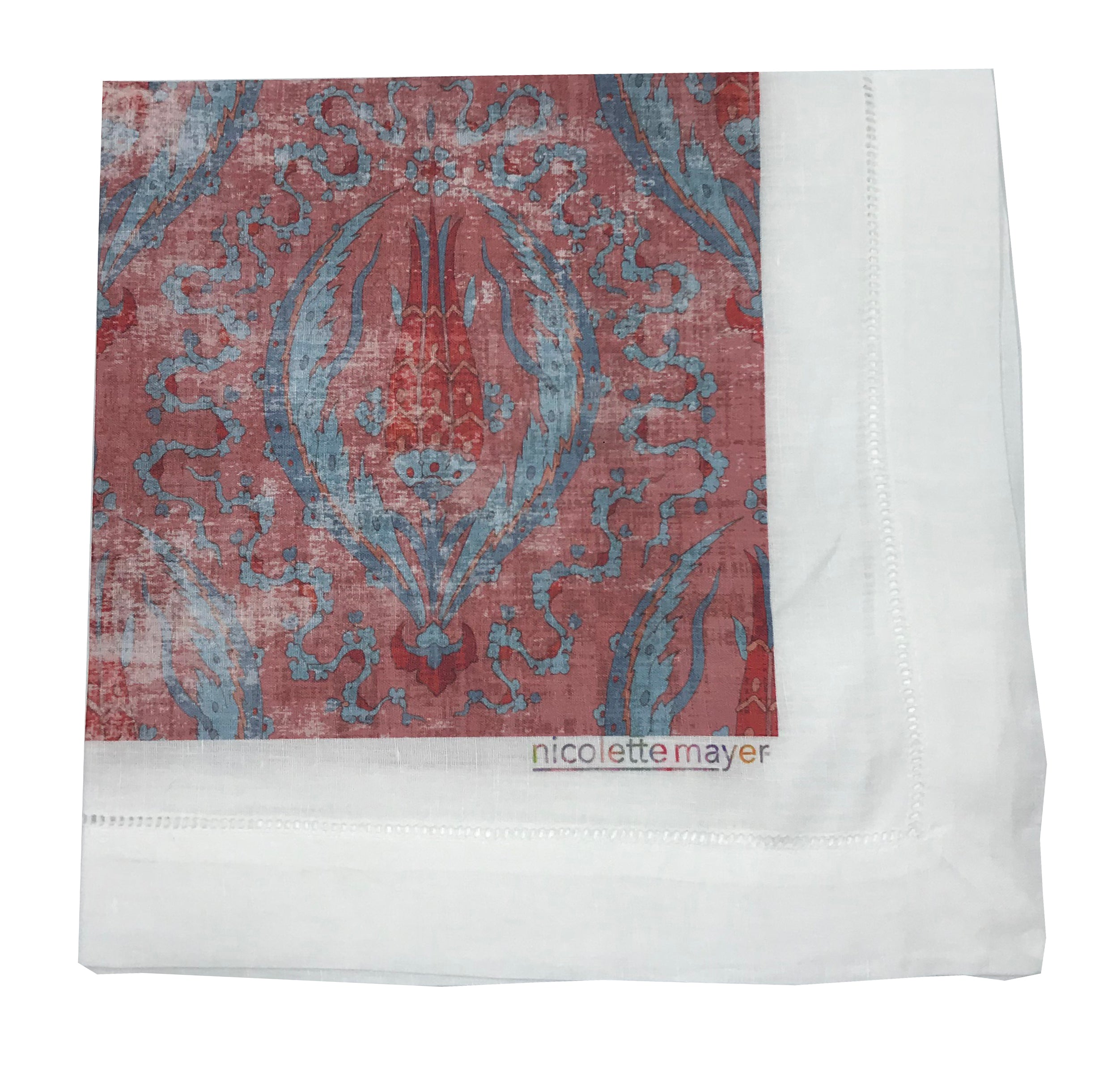 Byzantine Jewel Red 22X22 Cotton Sateen Napkin, Set of 4