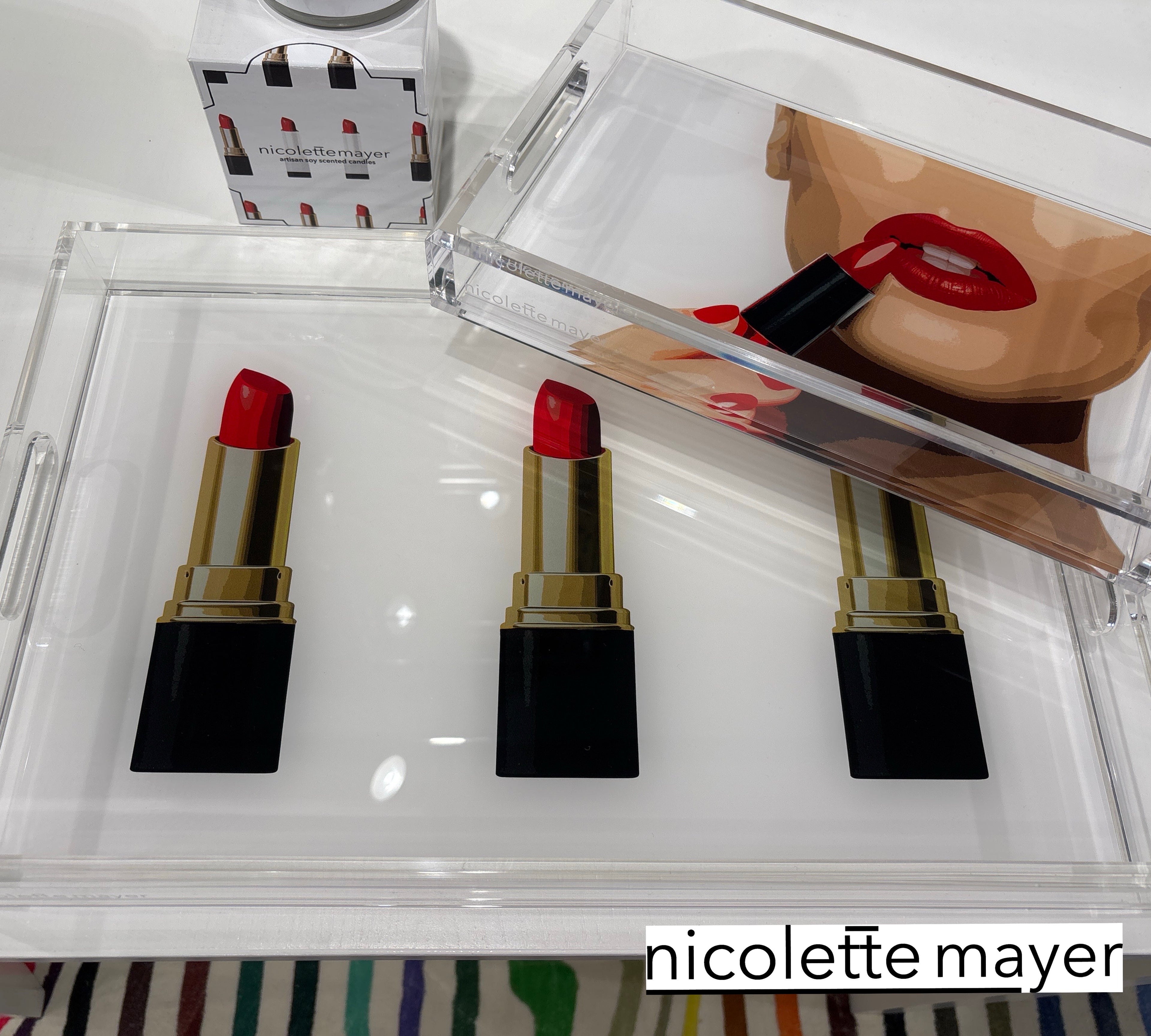 Simply Irresistible Acrylic Rectangle Decorative Tray