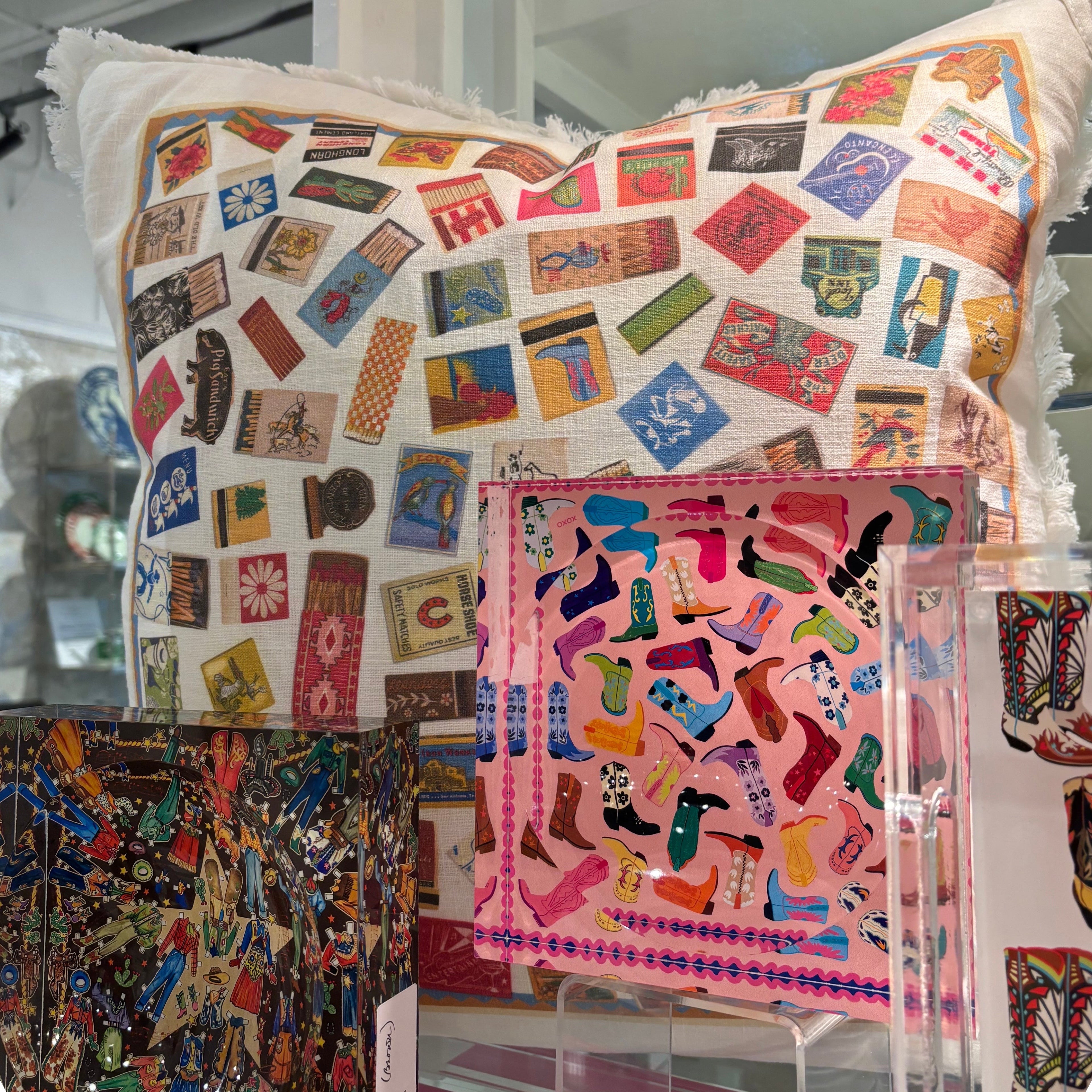 Cowboy Boot Love XOXO Acrylic Candy Catchall Dish - nicolettemayer.com