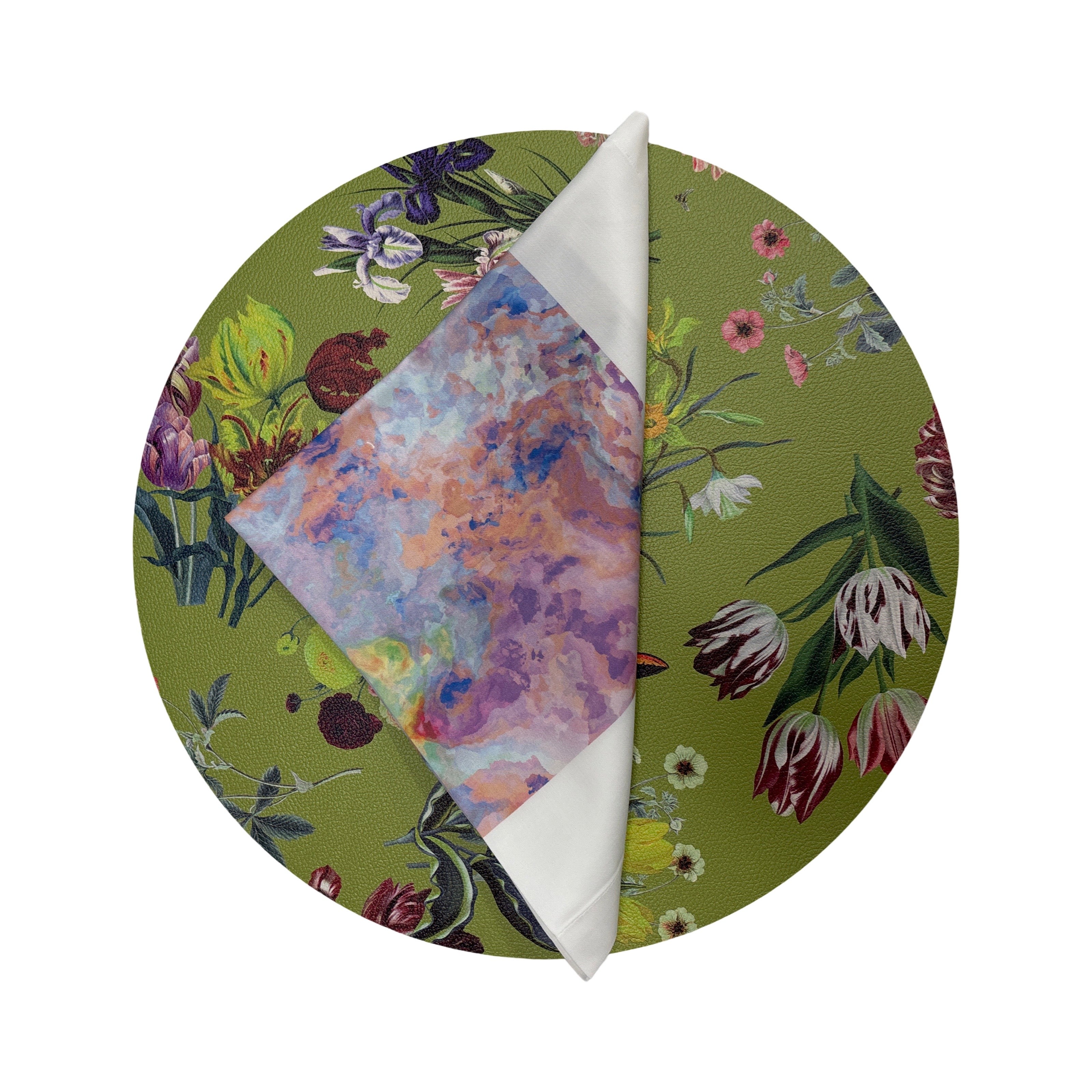 Impressionism Passiflora 22X22 Cotton Sateen Napkin, Set Of 4