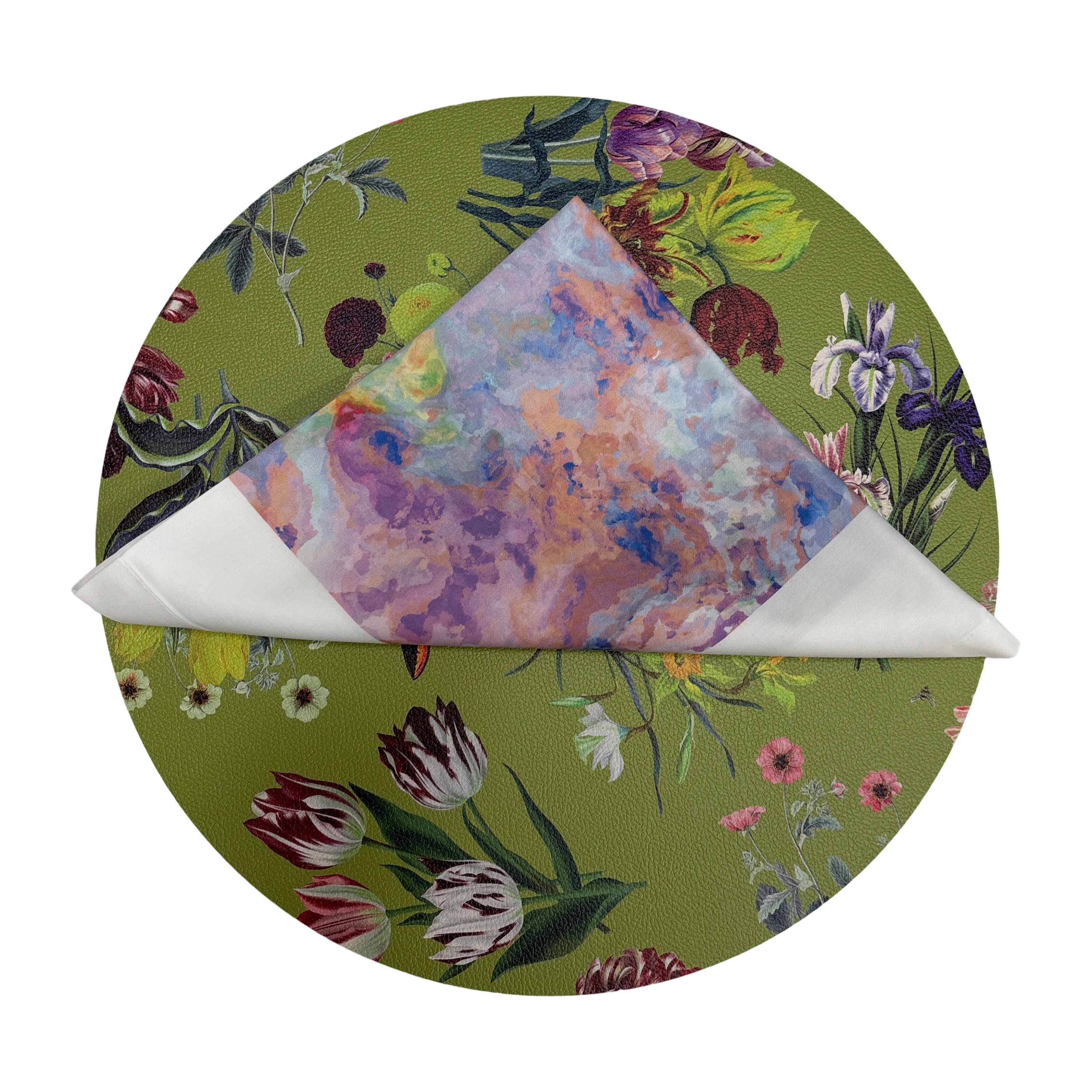 Impressionism Passiflora 22X22 Cotton Sateen Napkin, Set Of 4