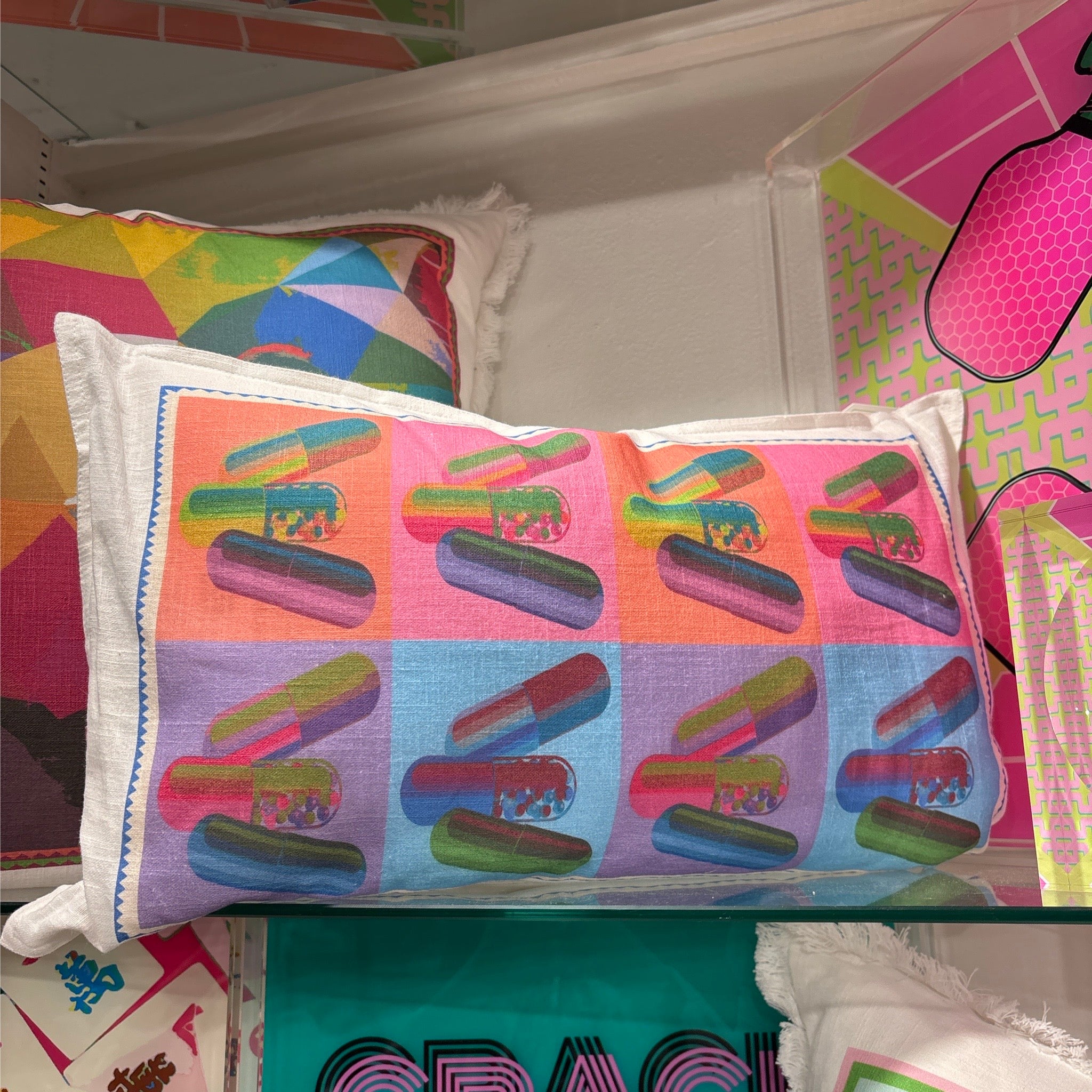 Ode To Hurst Neon 20x12 White Flange Pillow