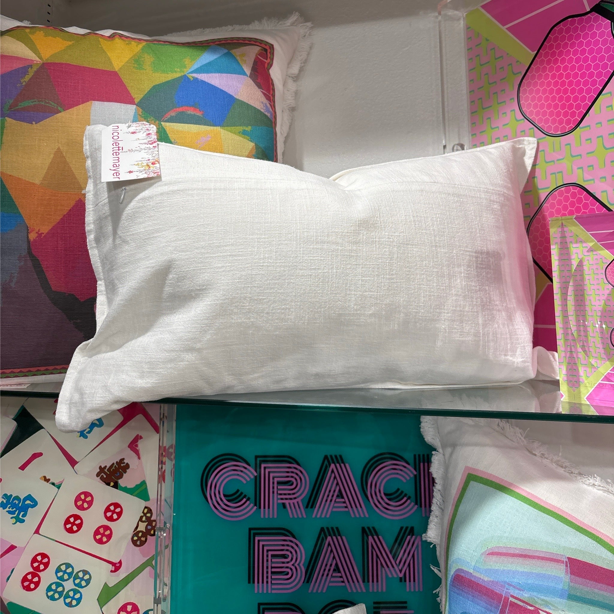 Ode To Hurst Neon 20x12 White Flange Pillow