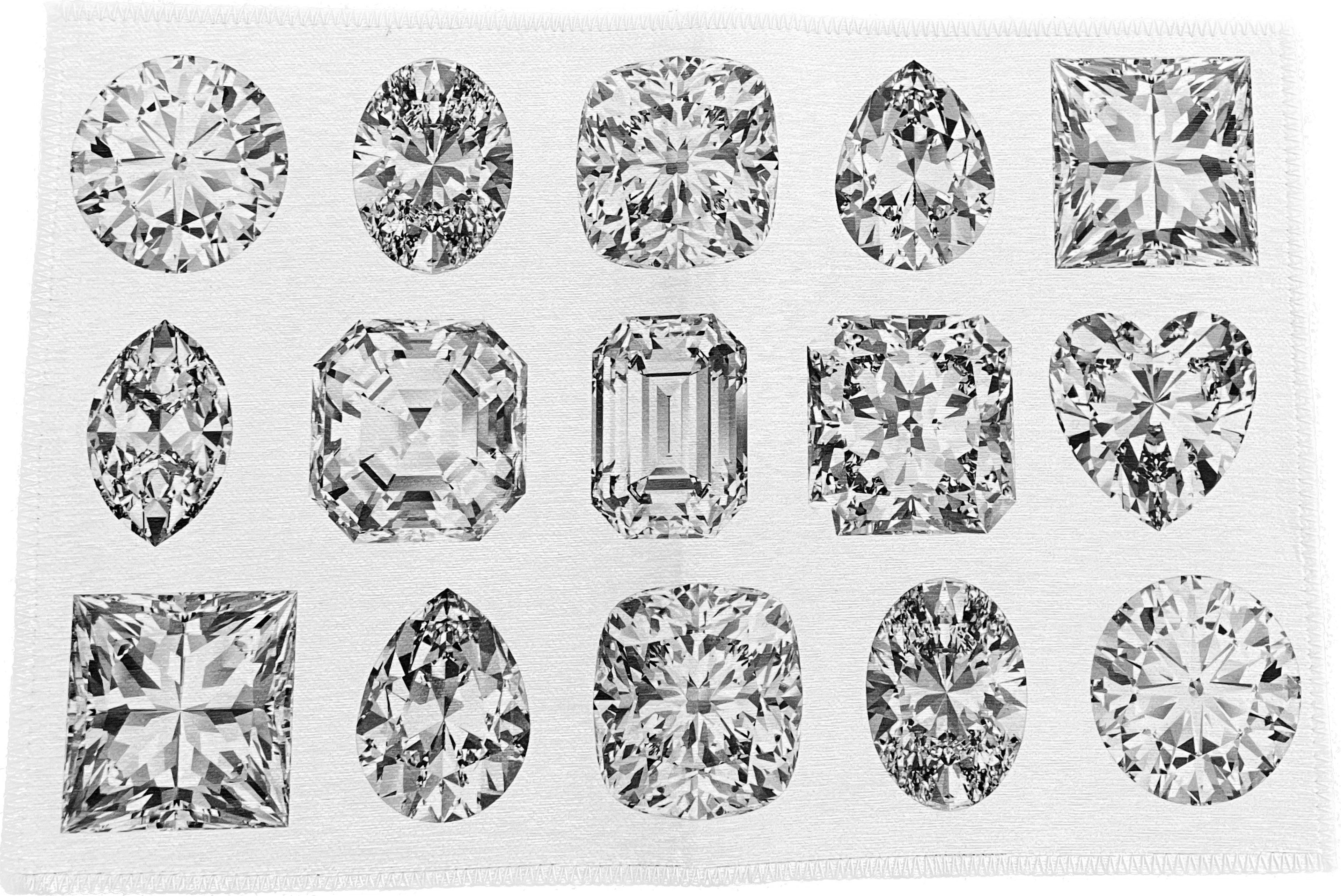 Bougie Diamonds Ice Chenille Washables Rug