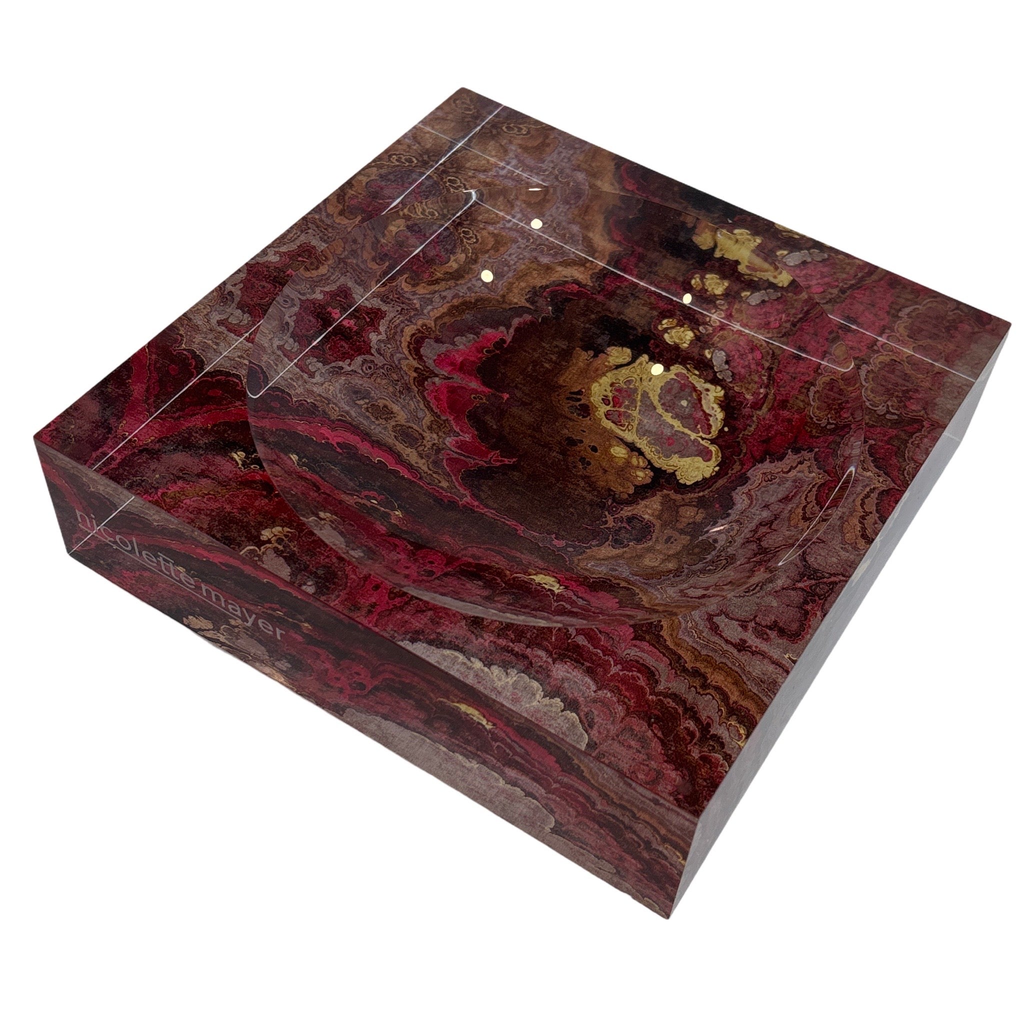Agate Rococo Acrylic Candy Catchall Dish