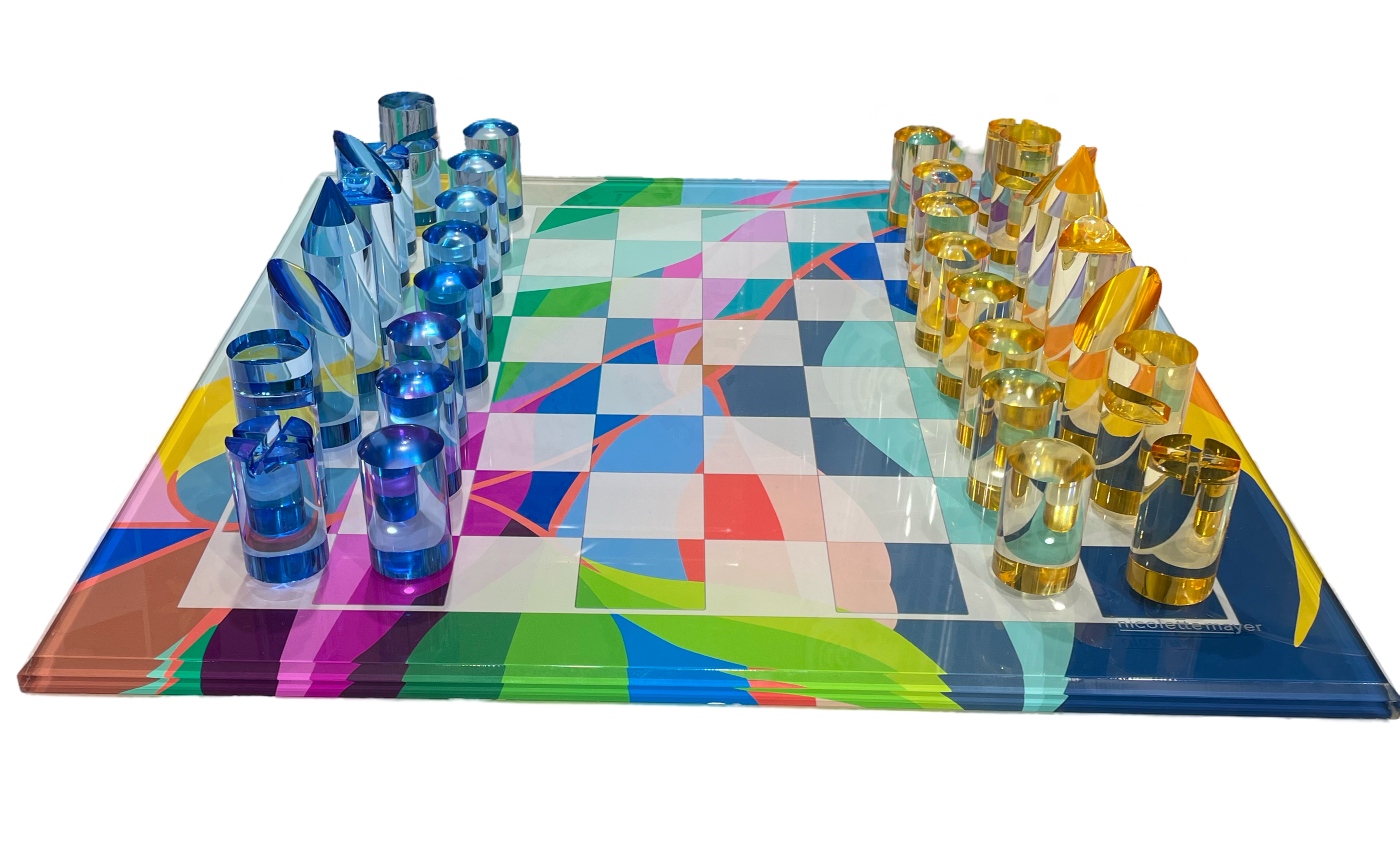 Eucalyptus Spring Acrylic Chess Set