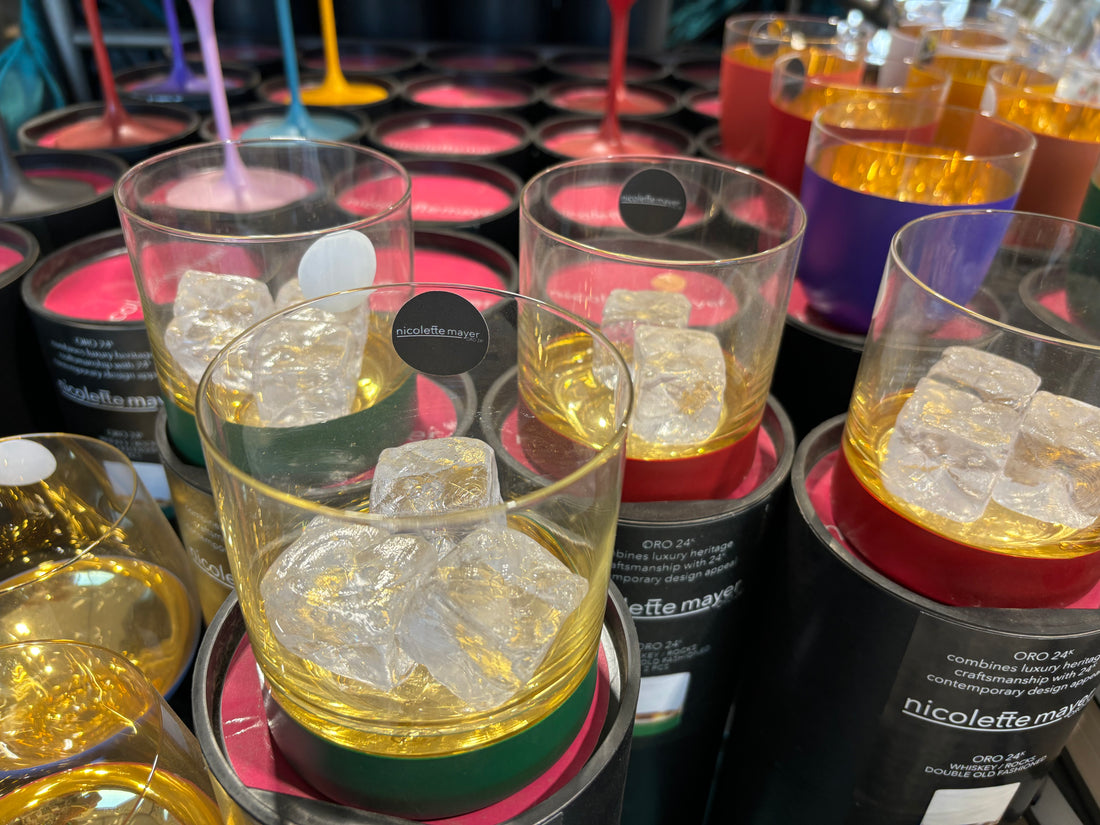 ORO24k Crystal 24k Whiskey/ Double Old Fashioned Set of 2