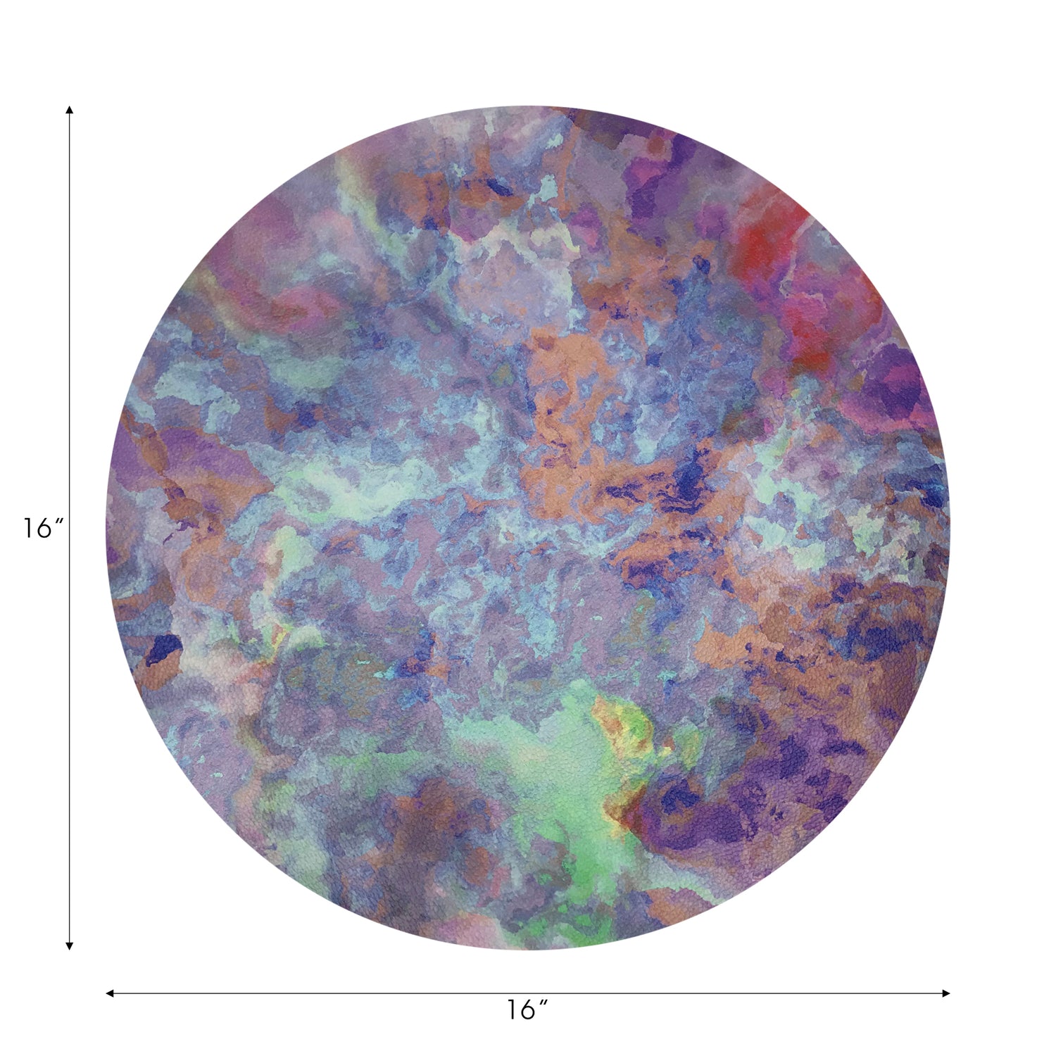 Impressionism Passiflora 16" Round Pebble Placemats, Set of 4 - nicolettemayer.com