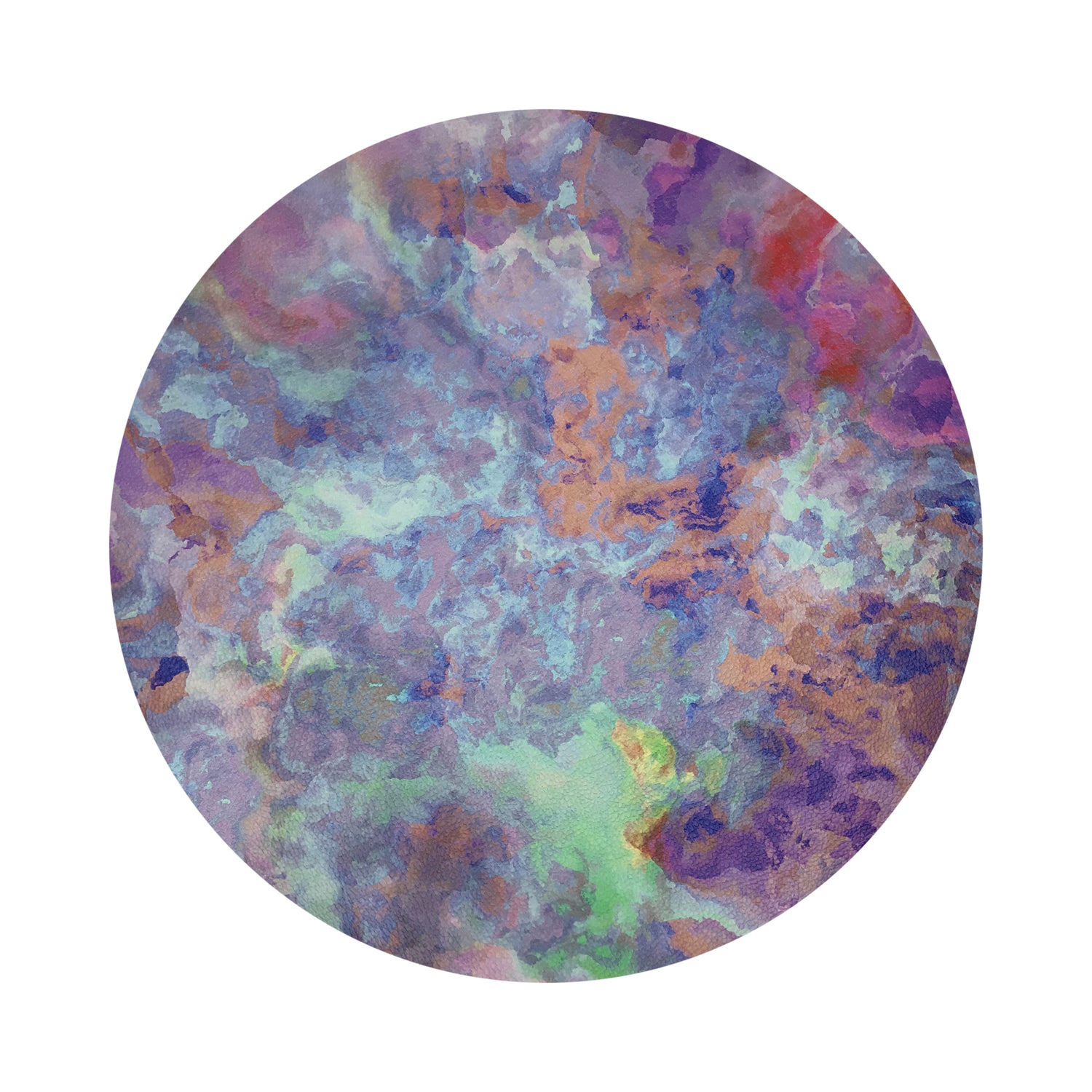 Impressionism Passiflora 16" Round Pebble Placemats, Set of 4 - nicolettemayer.com