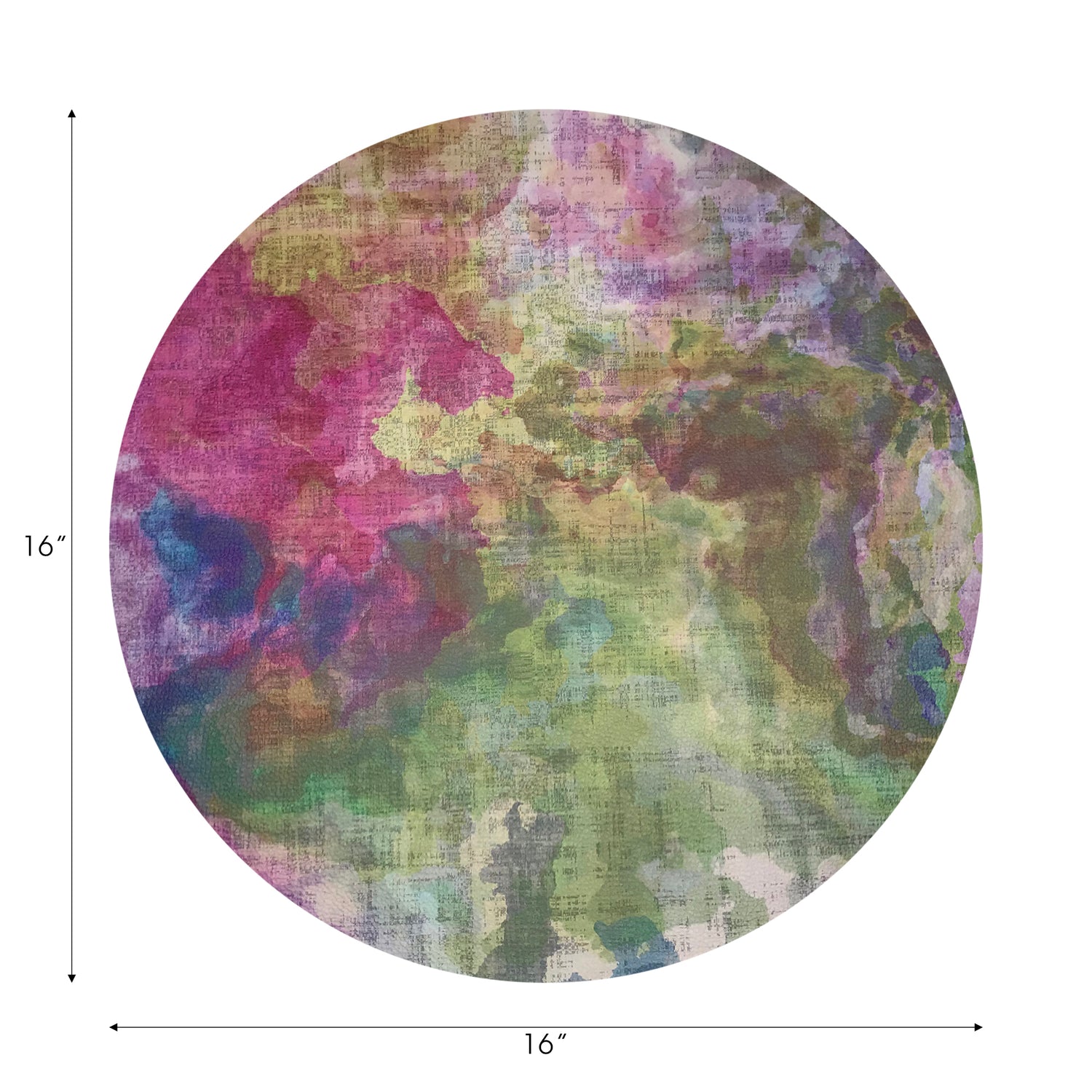 Impressionism Richesse 16" Round Pebble Placemats, Set of 4 - nicolettemayer.com