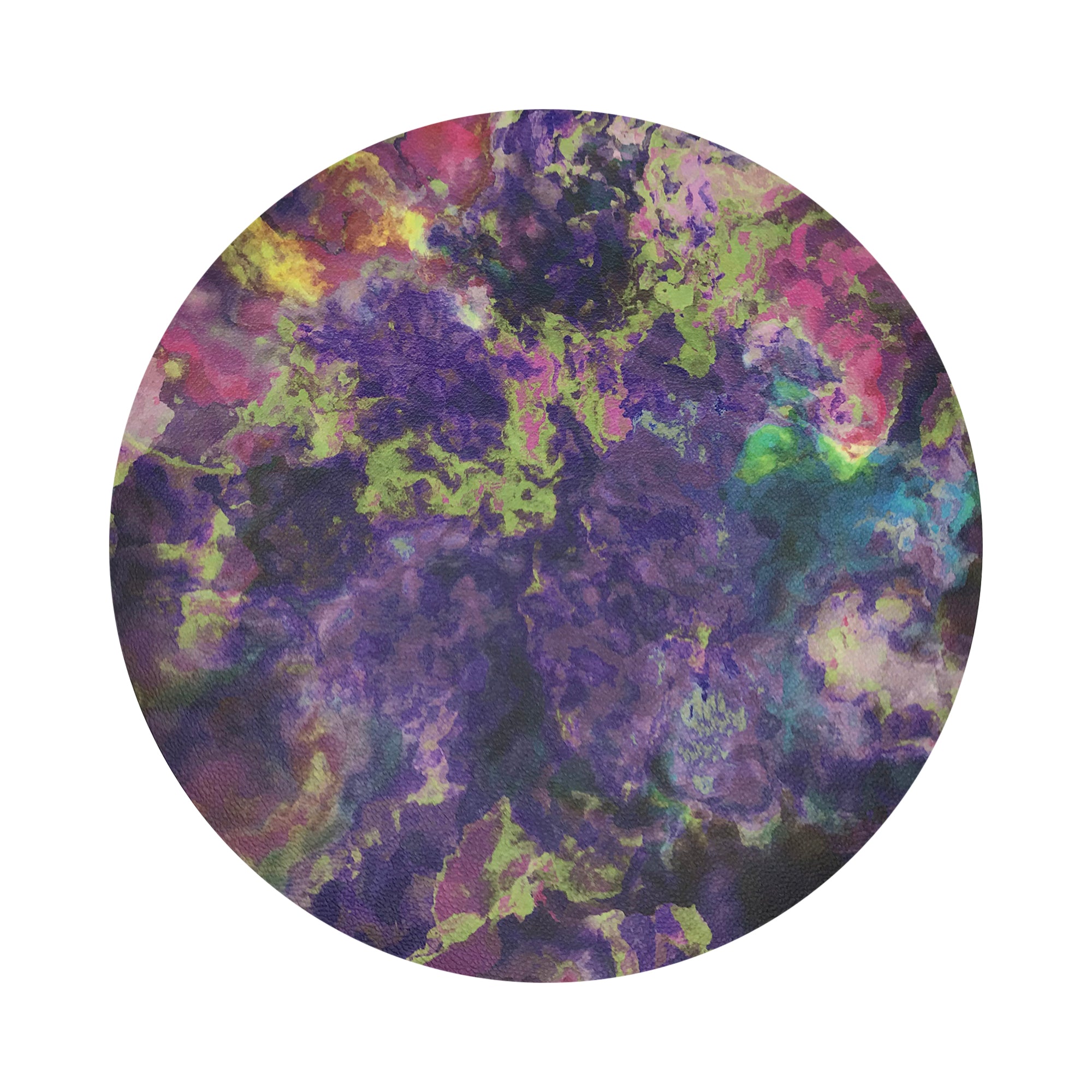Impressionism Winter Gems 16" Round Pebble Placemats, Set of 4 - nicolettemayer.com