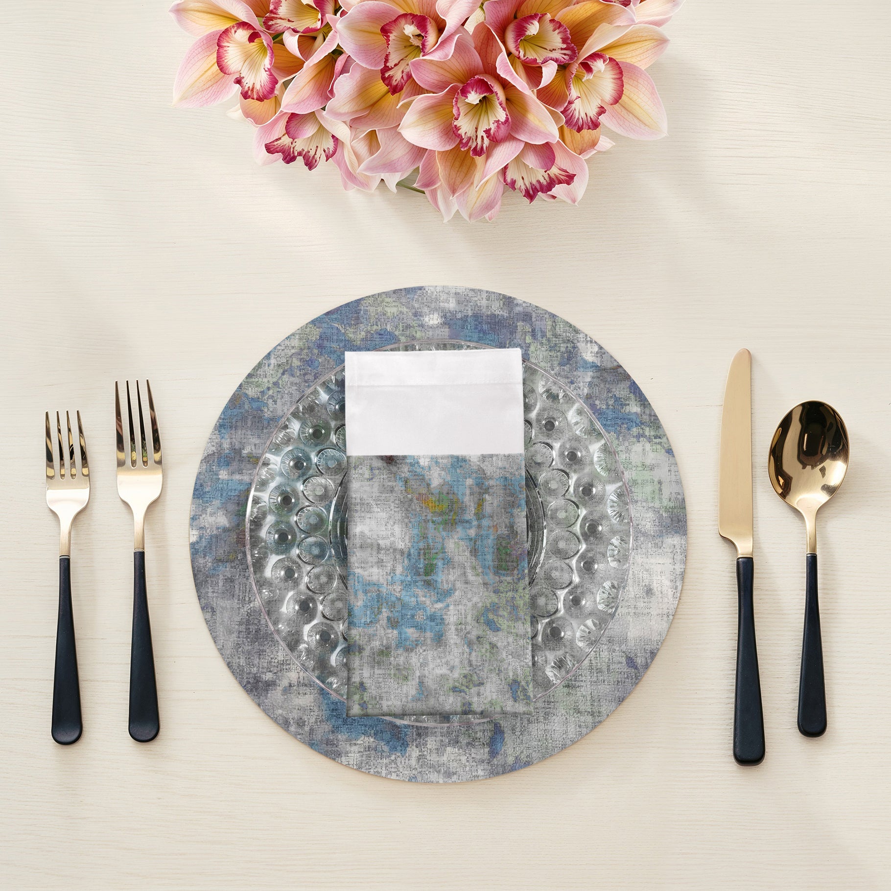 Impressionism Opulence 22X22 Hemstitch Napkin, Set Of 4 - nicolettemayer.com