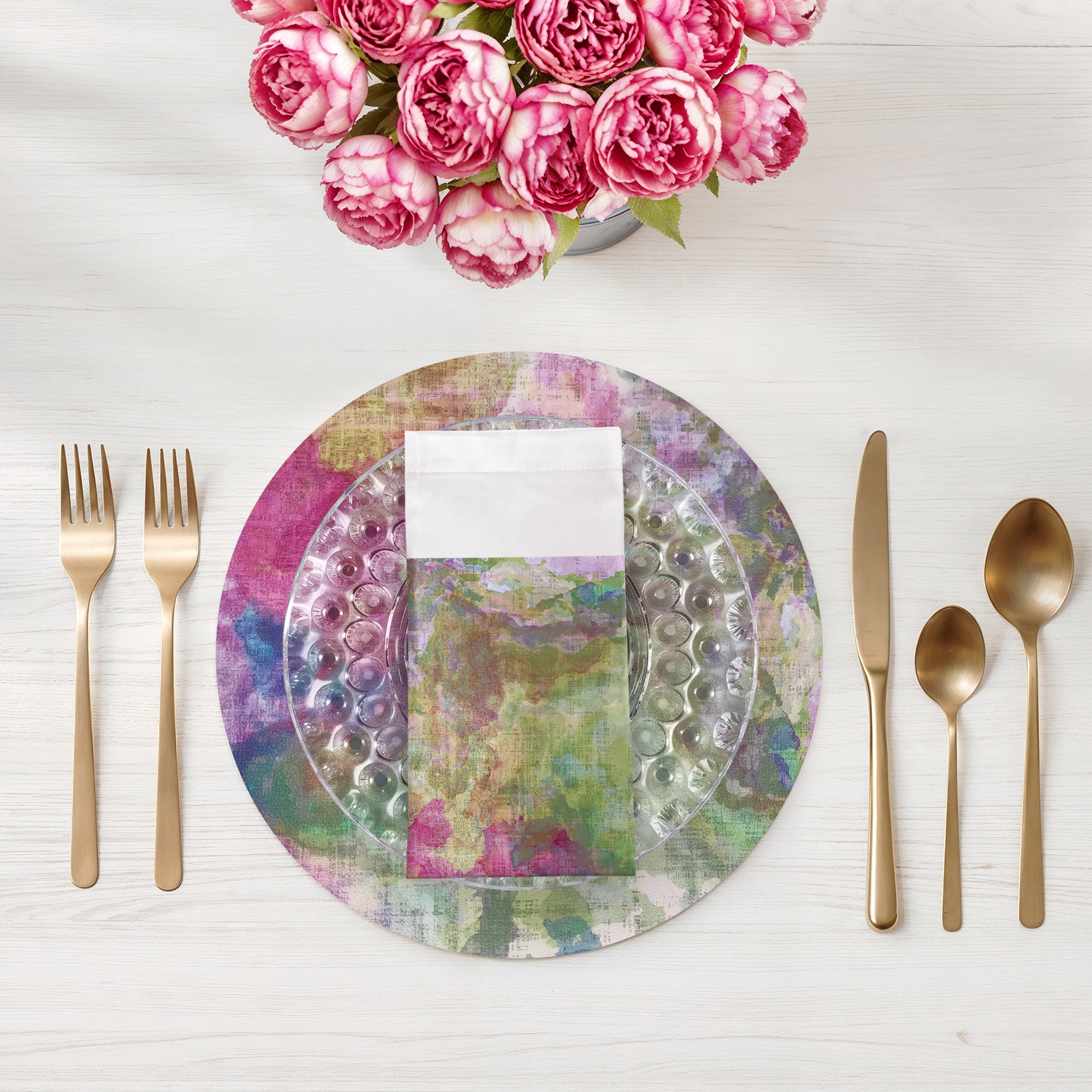 Impressionism Richesse 22X22 Hemstitch Napkin, Set Of 4 - nicolettemayer.com